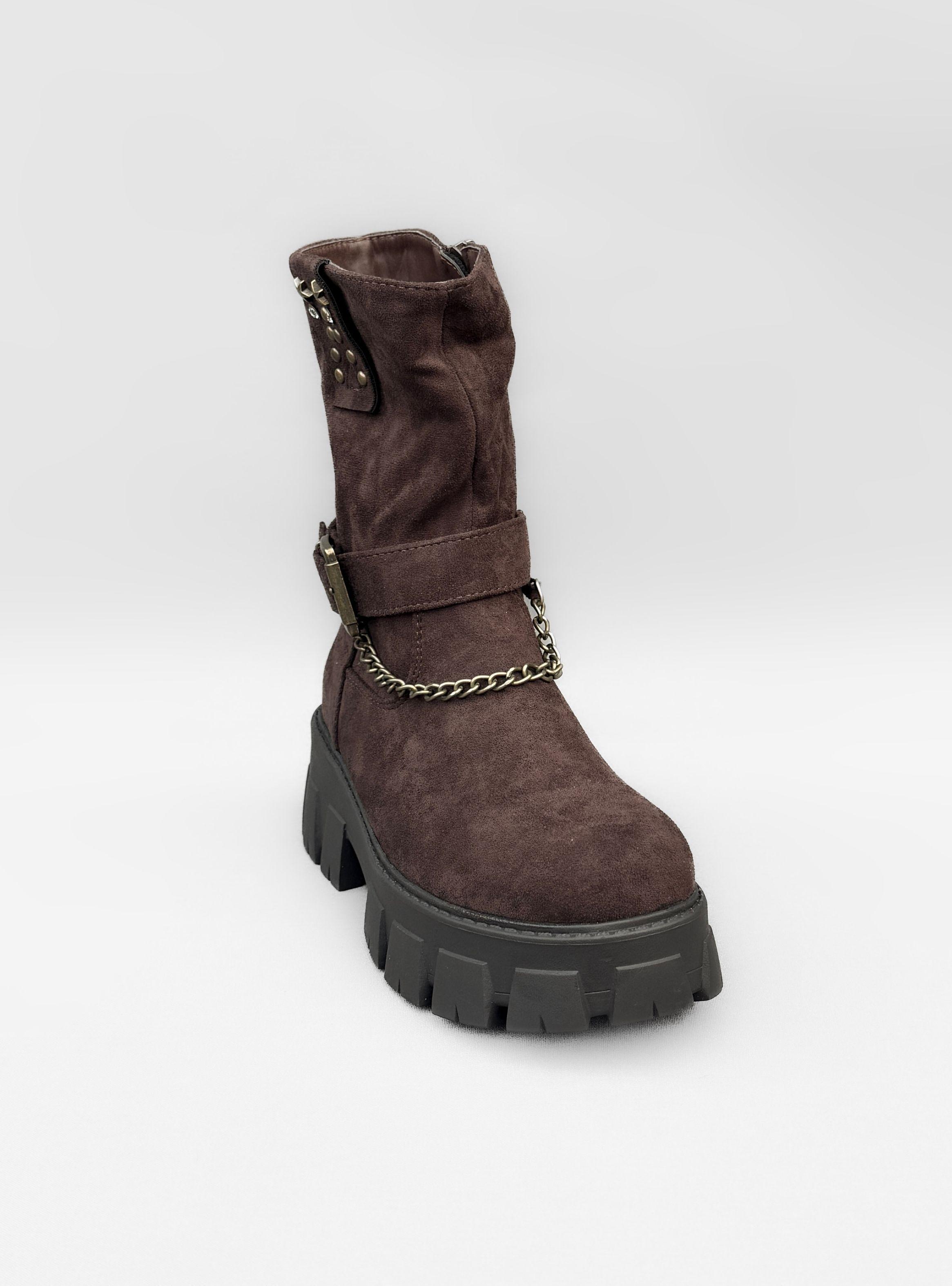 BOTIN MUJER CORA CAFÉ BELLA MODA-4