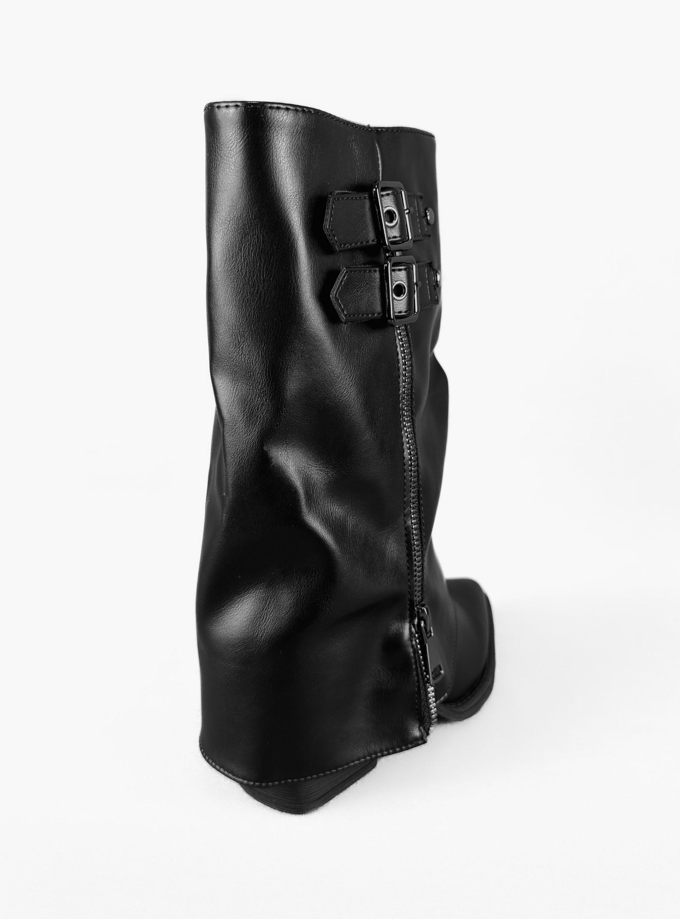 BOTIN MUJER BONNIE NEGRO BELLA MODA-4
