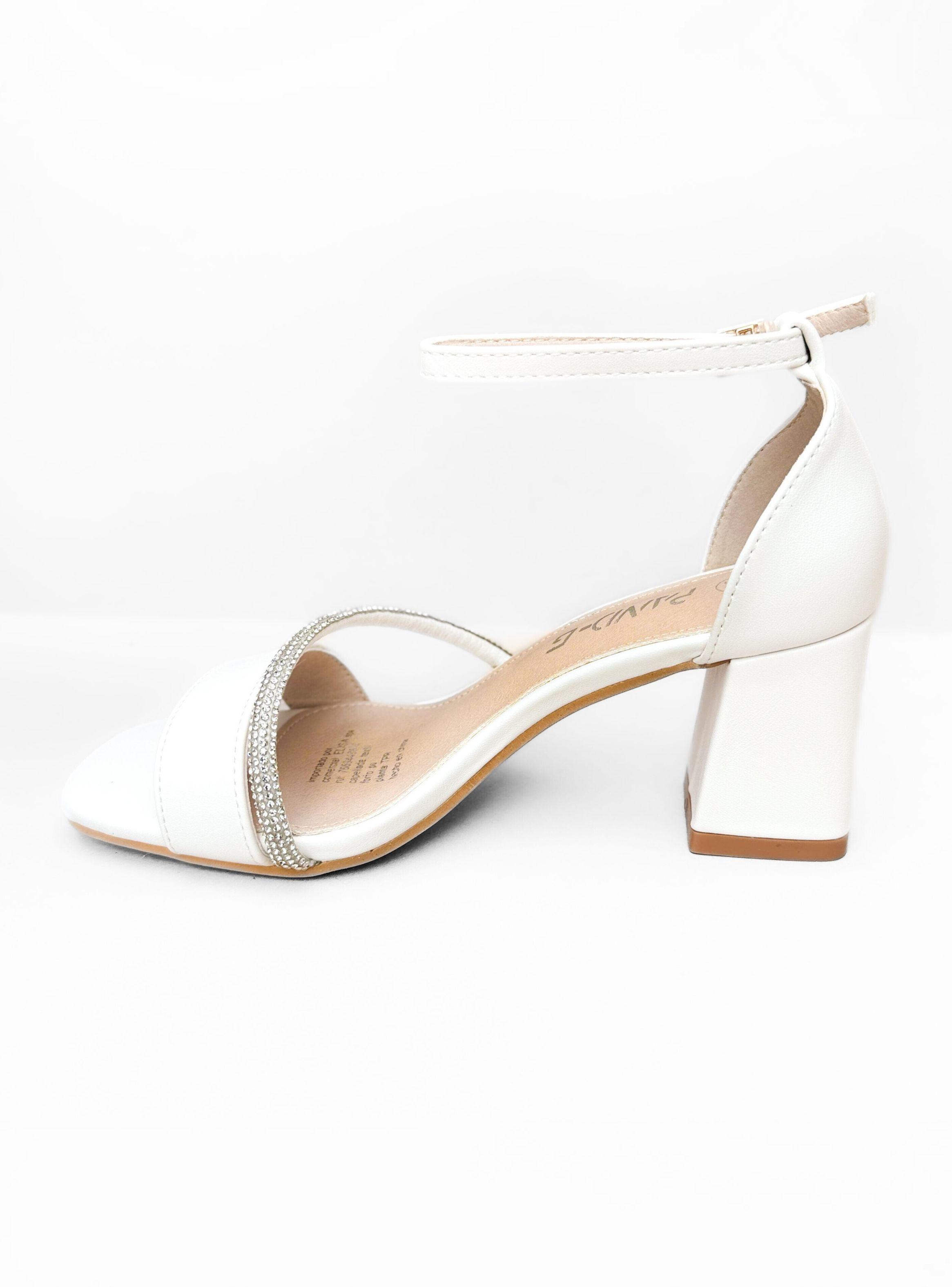 SANDALIA MUJER ELA BLANCO BELLA MODA-1