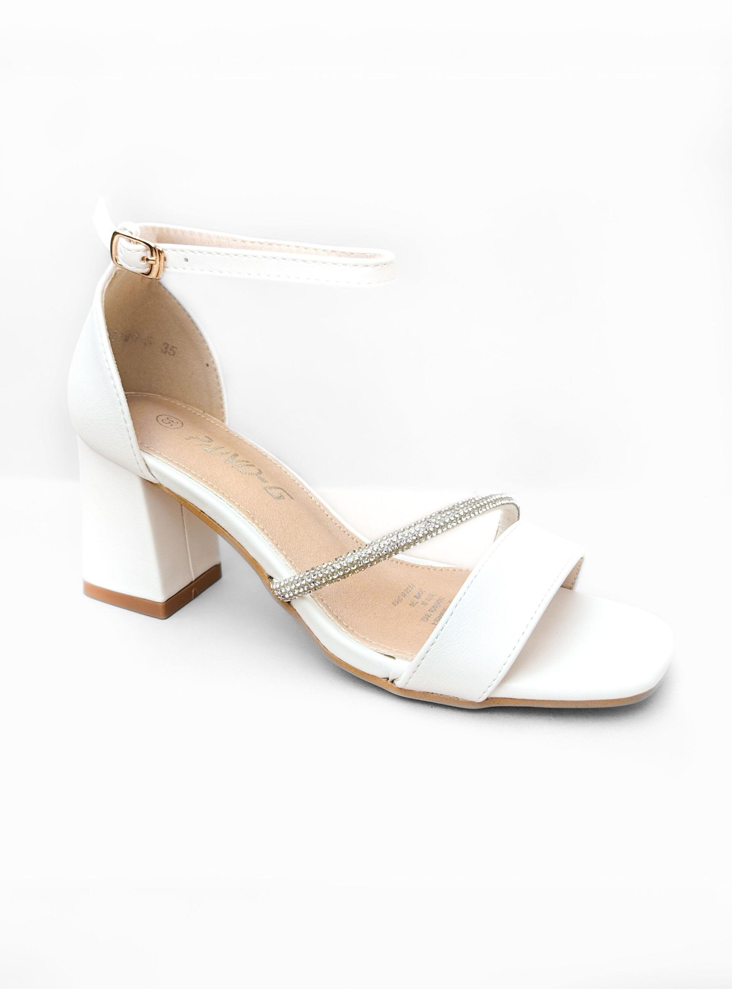 SANDALIA MUJER ELA BLANCO BELLA MODA-2