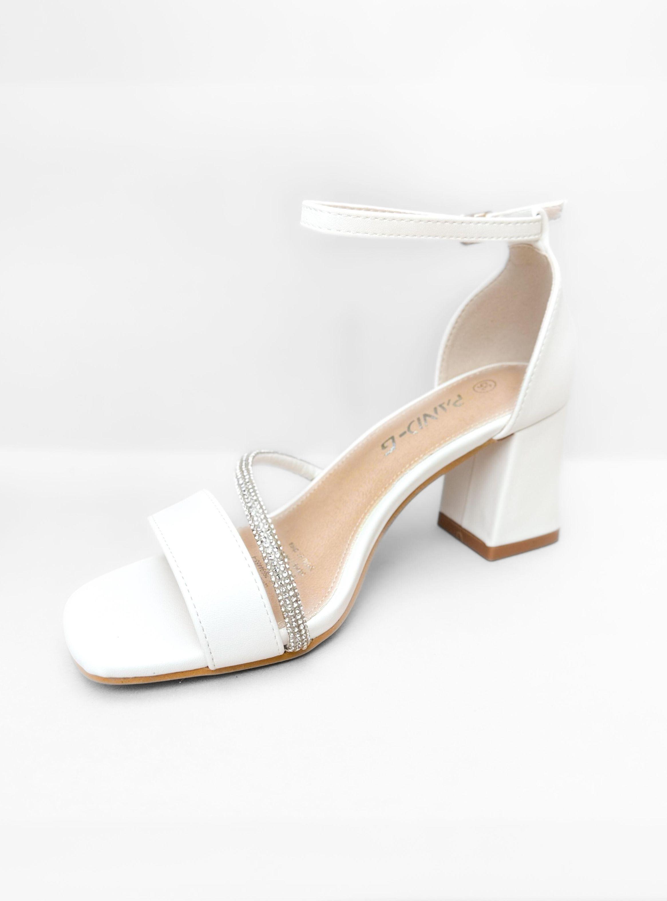 SANDALIA MUJER ELA BLANCO BELLA MODA-3