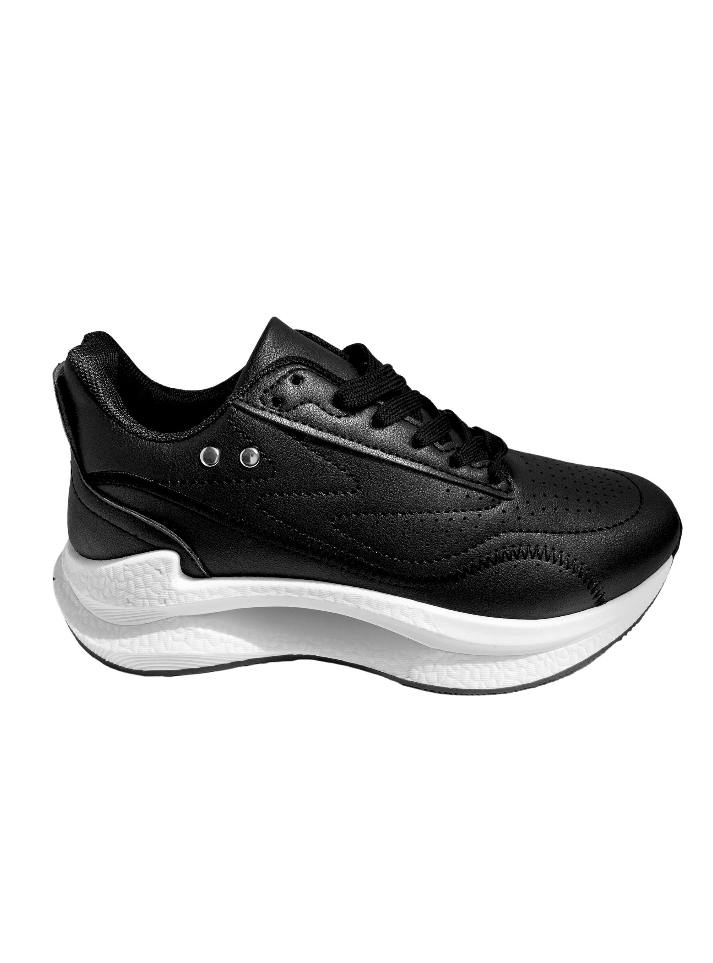 Zapatilla Deportiva Mujer Nala Negro Bella Moda-0