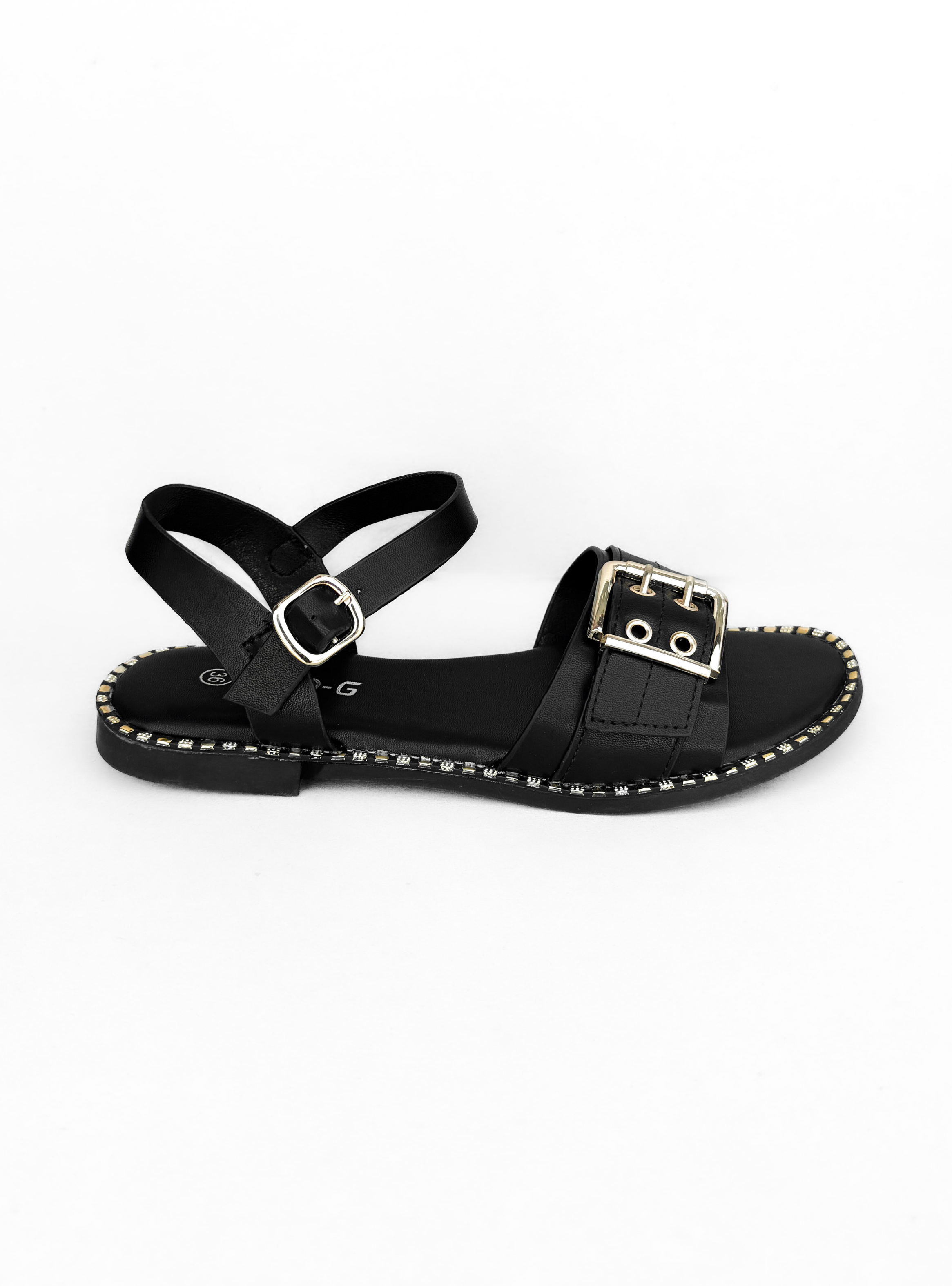 SANDALIA MUJER SARA NEGRO BELLA MODA-0