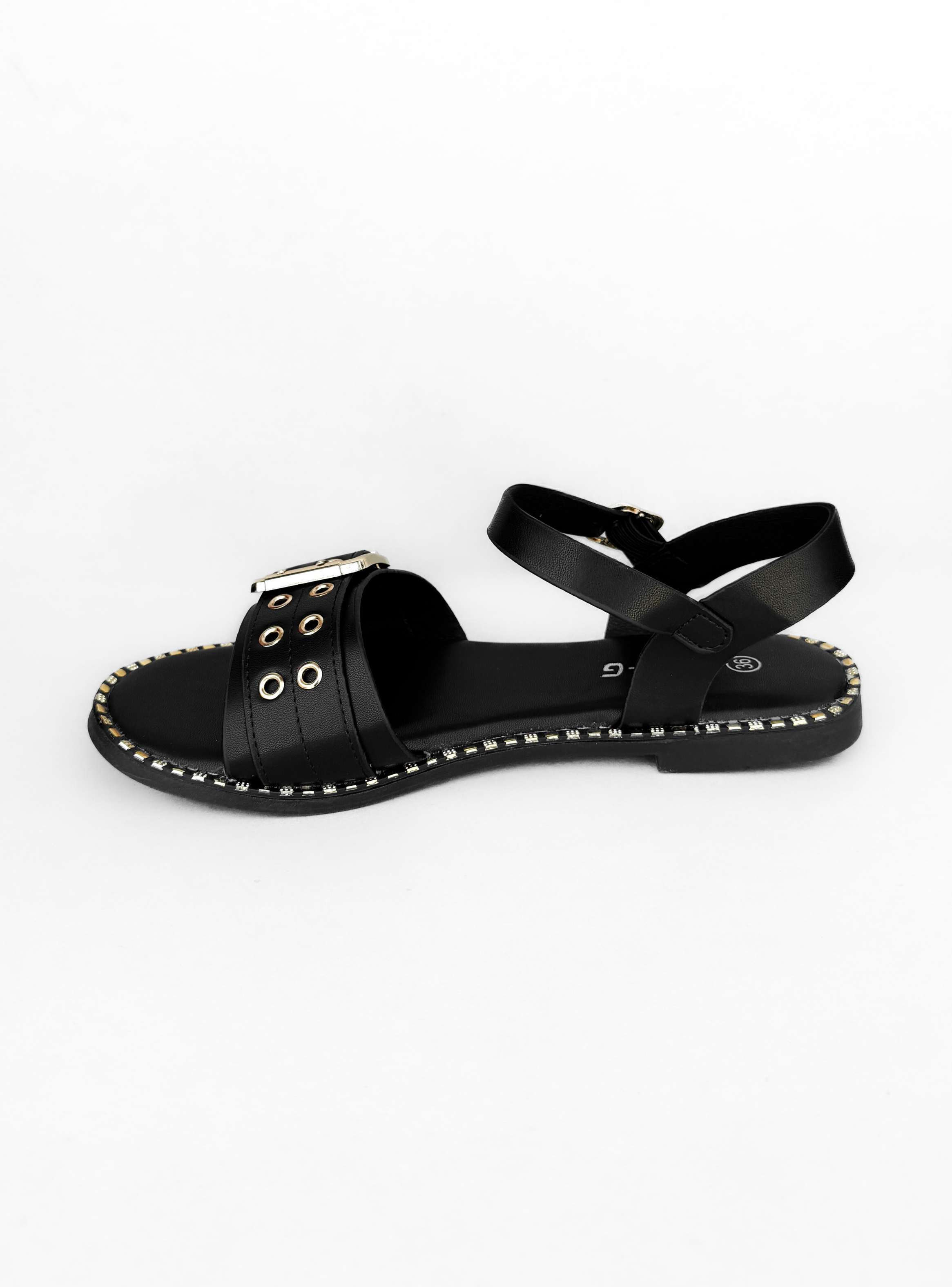 SANDALIA MUJER SARA NEGRO BELLA MODA-1