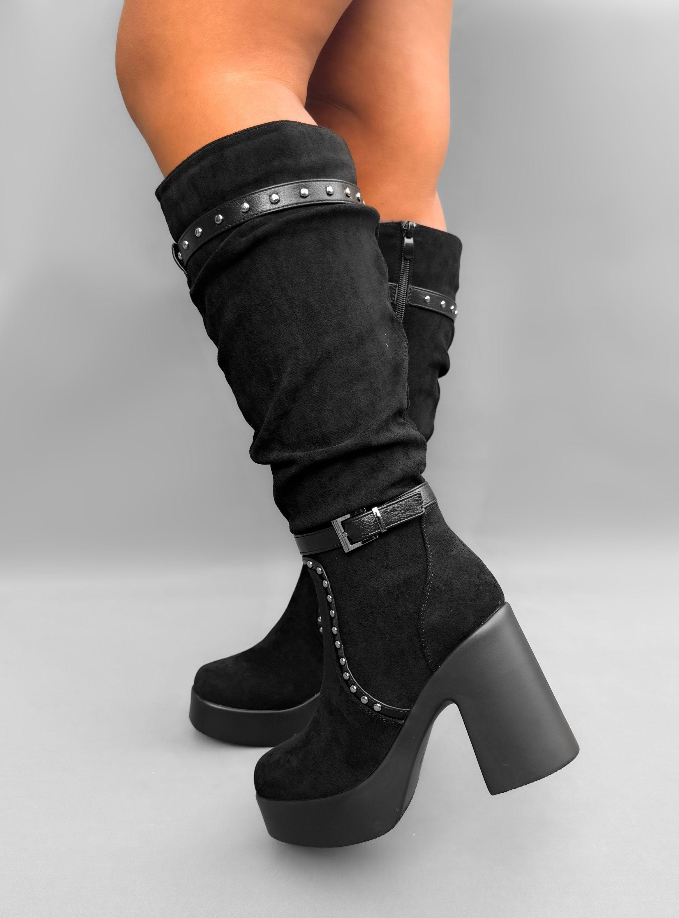 BOTA MUJER NYA NEGRO BELLA MODA-4