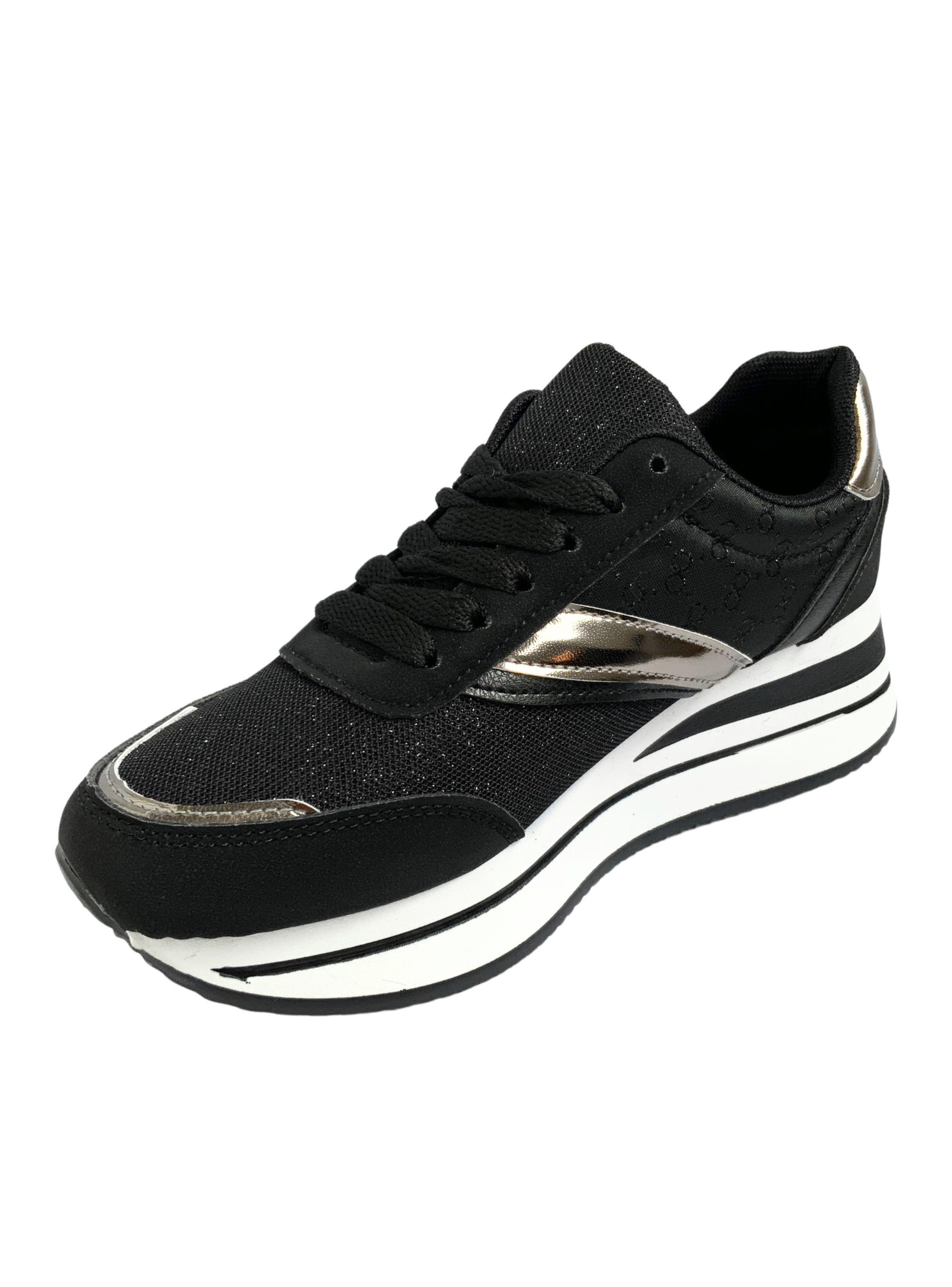 Zapatilla Plataforma Mujer Janny Negro Bella Moda-3