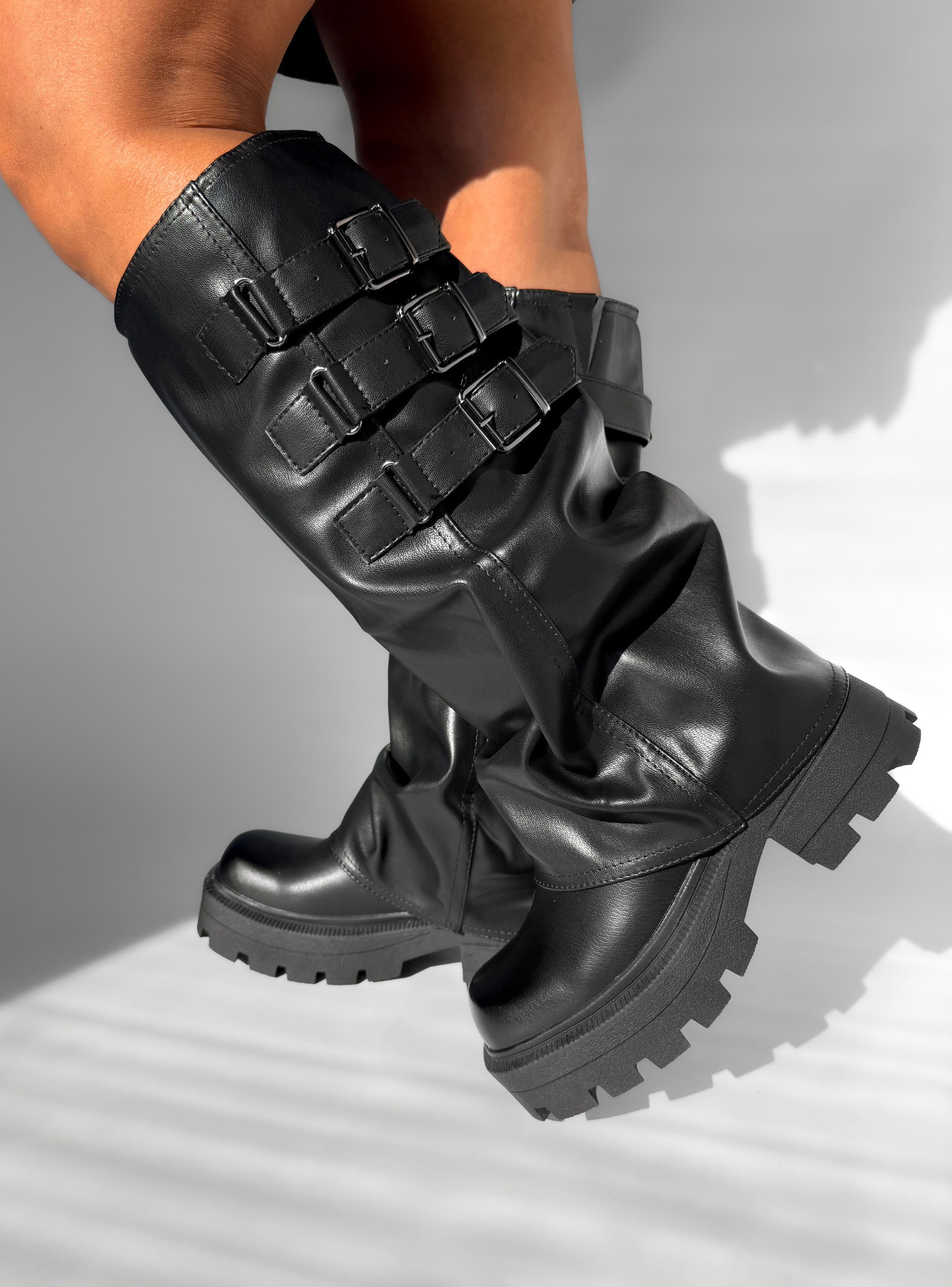 BOTA MUJER MAKA NEGRO BELLA MODA-5