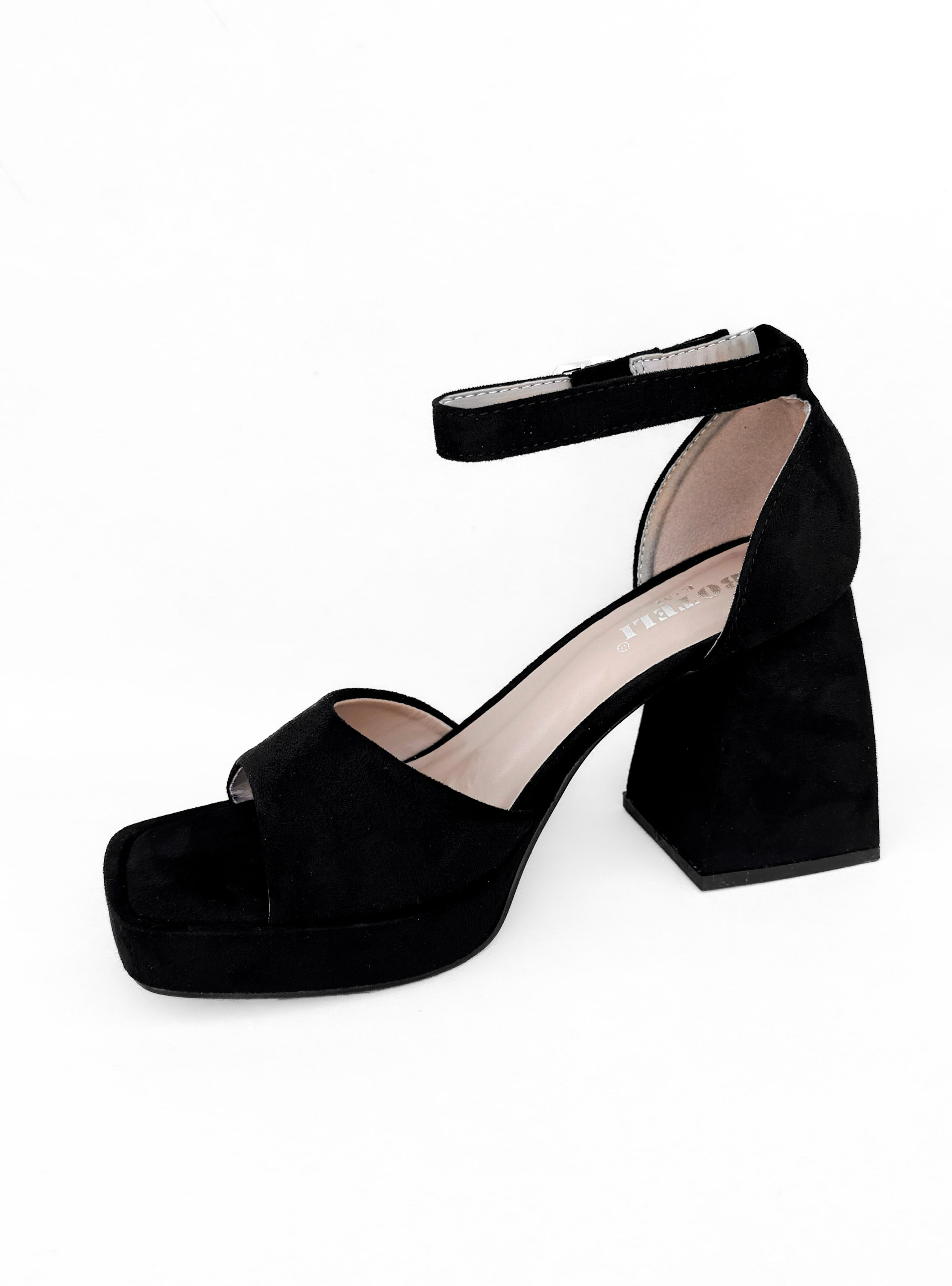 SANDALIA MUJER MAJU NEGRO GAMUZA BELLA MODA-3