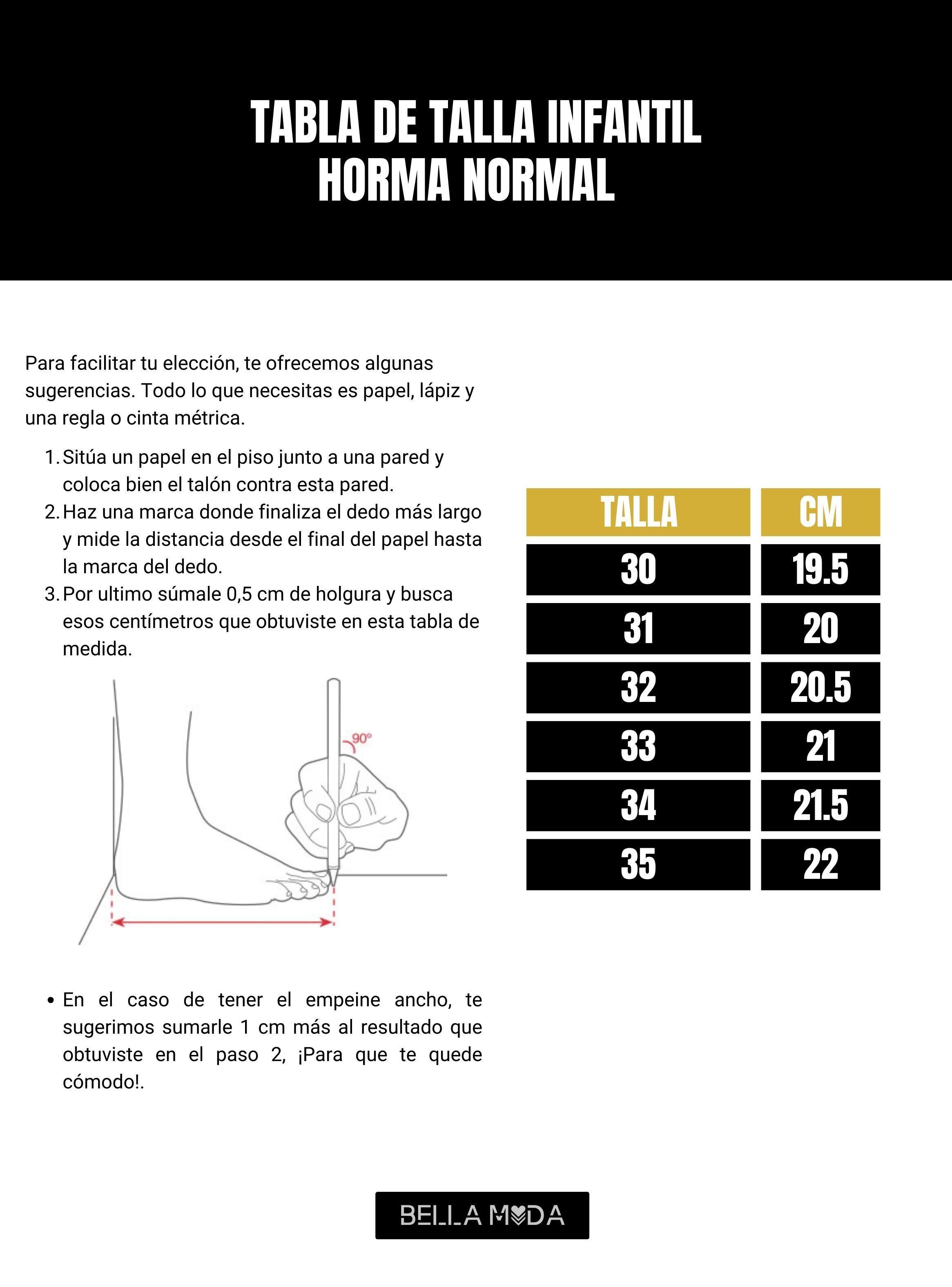 ZAPATILLA ESCOLAR UNISEX EMI NEGRO BELLA MODA-6