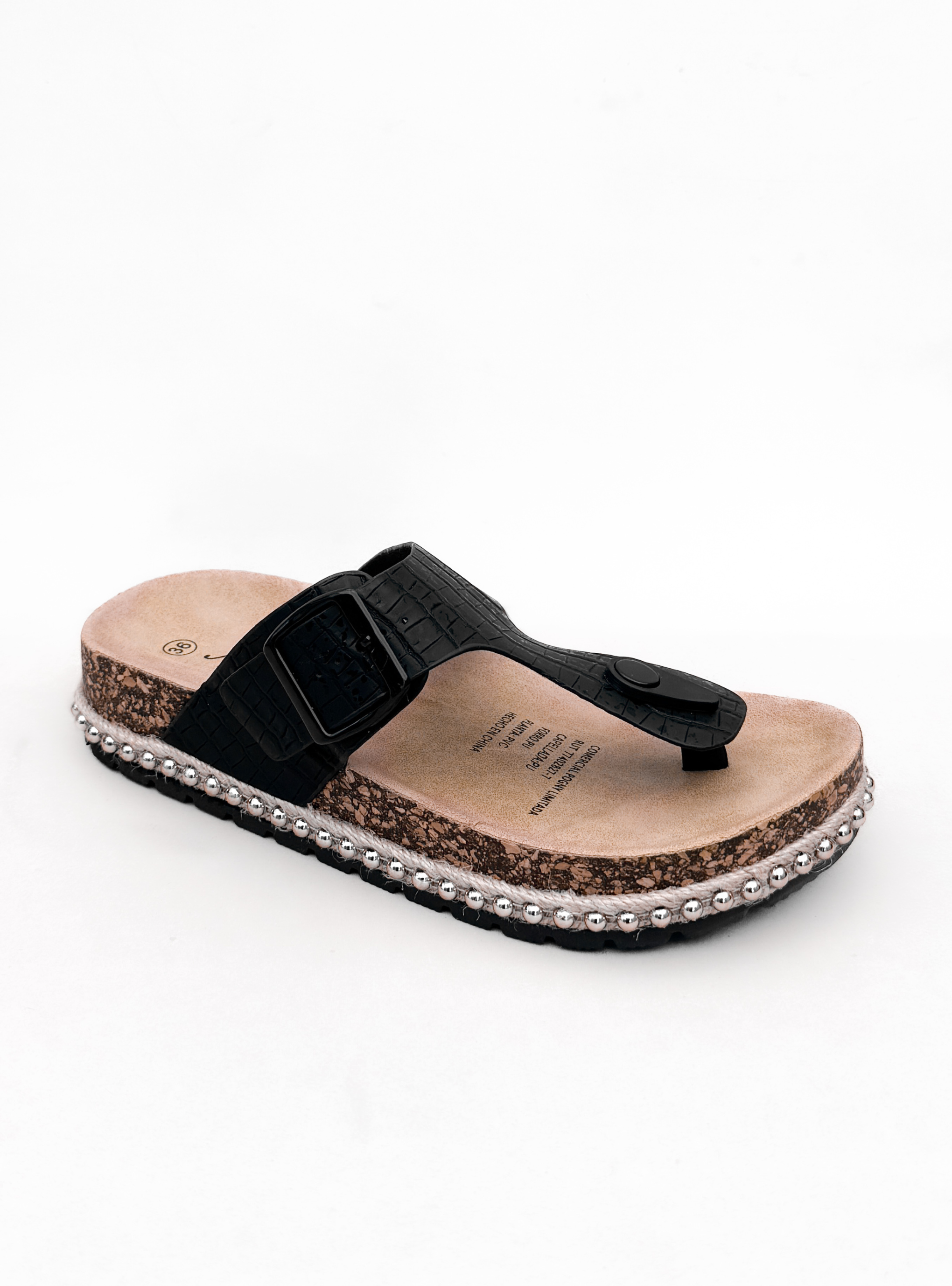 SANDALIA MUJER DEVA NEGRO BELLA MODA-2