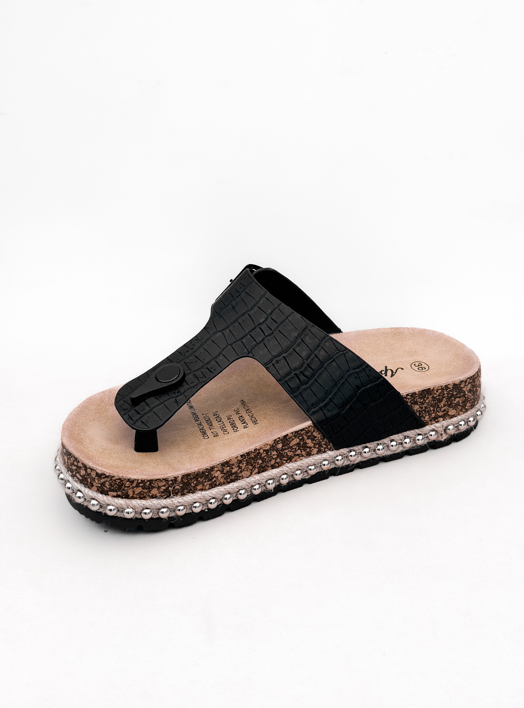 SANDALIA MUJER DEVA NEGRO BELLA MODA-3