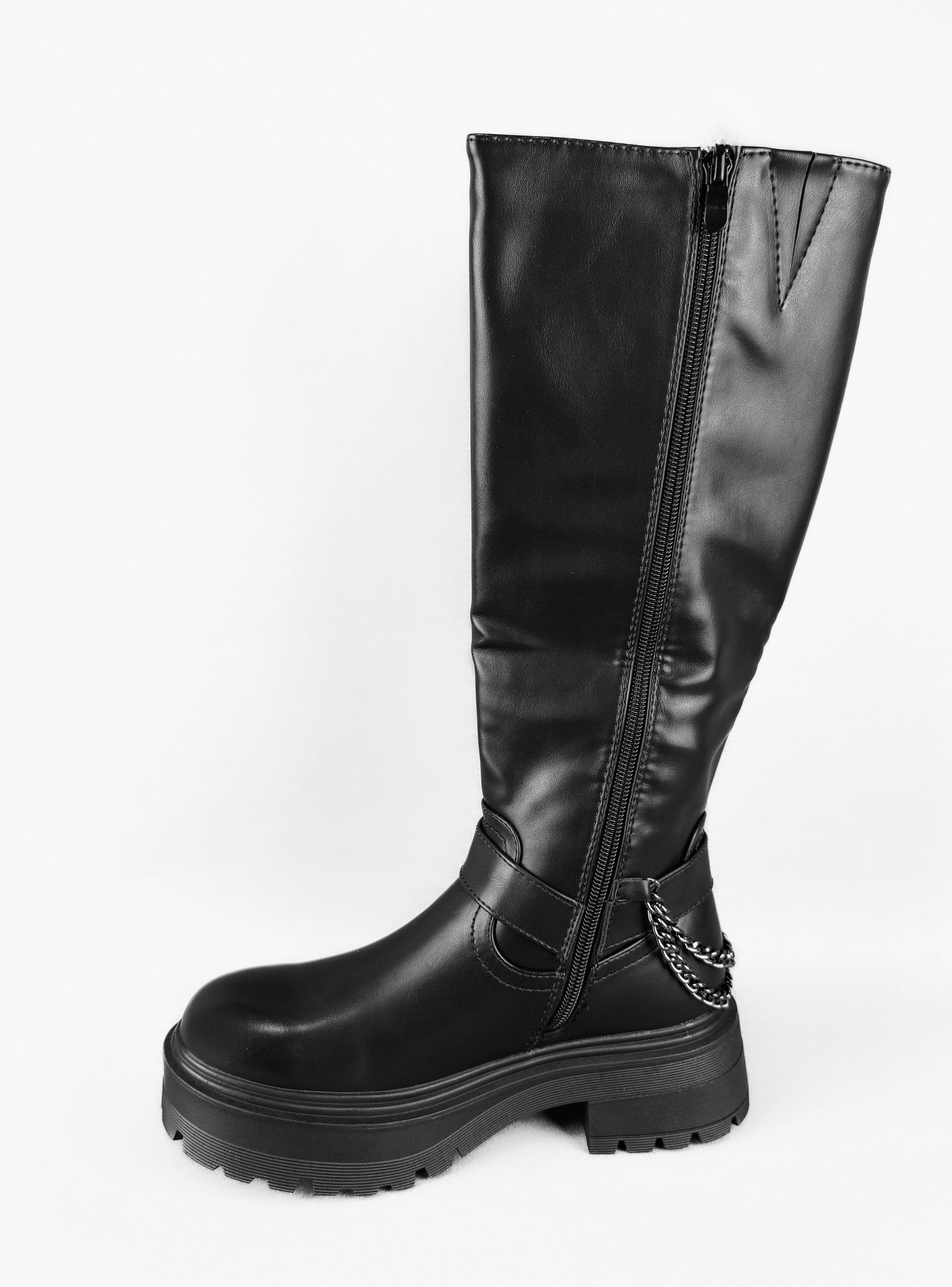 BOTA MUJER MAKY NEGRO BELLA MODA-3