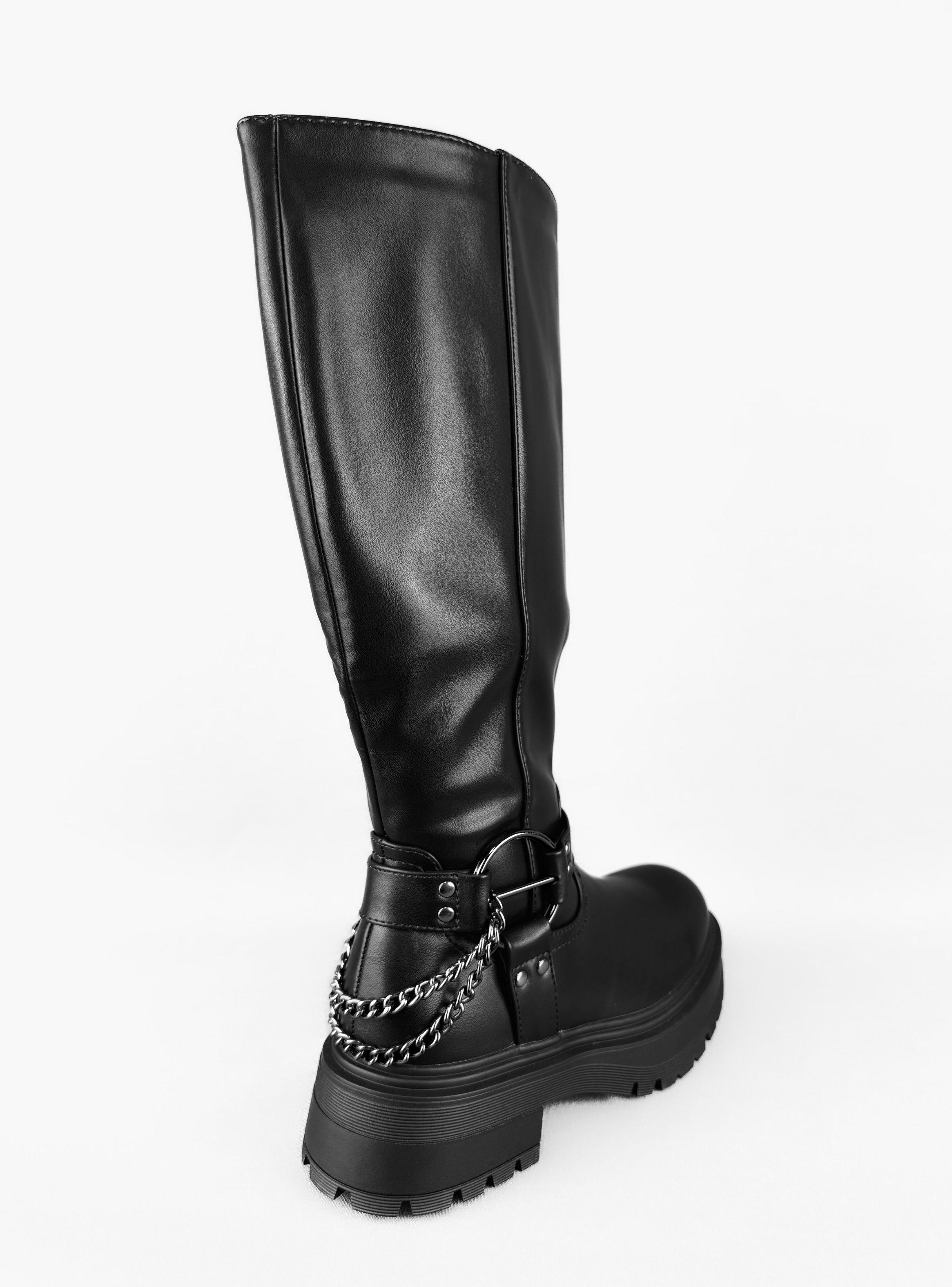 BOTA MUJER MAKY NEGRO BELLA MODA-4