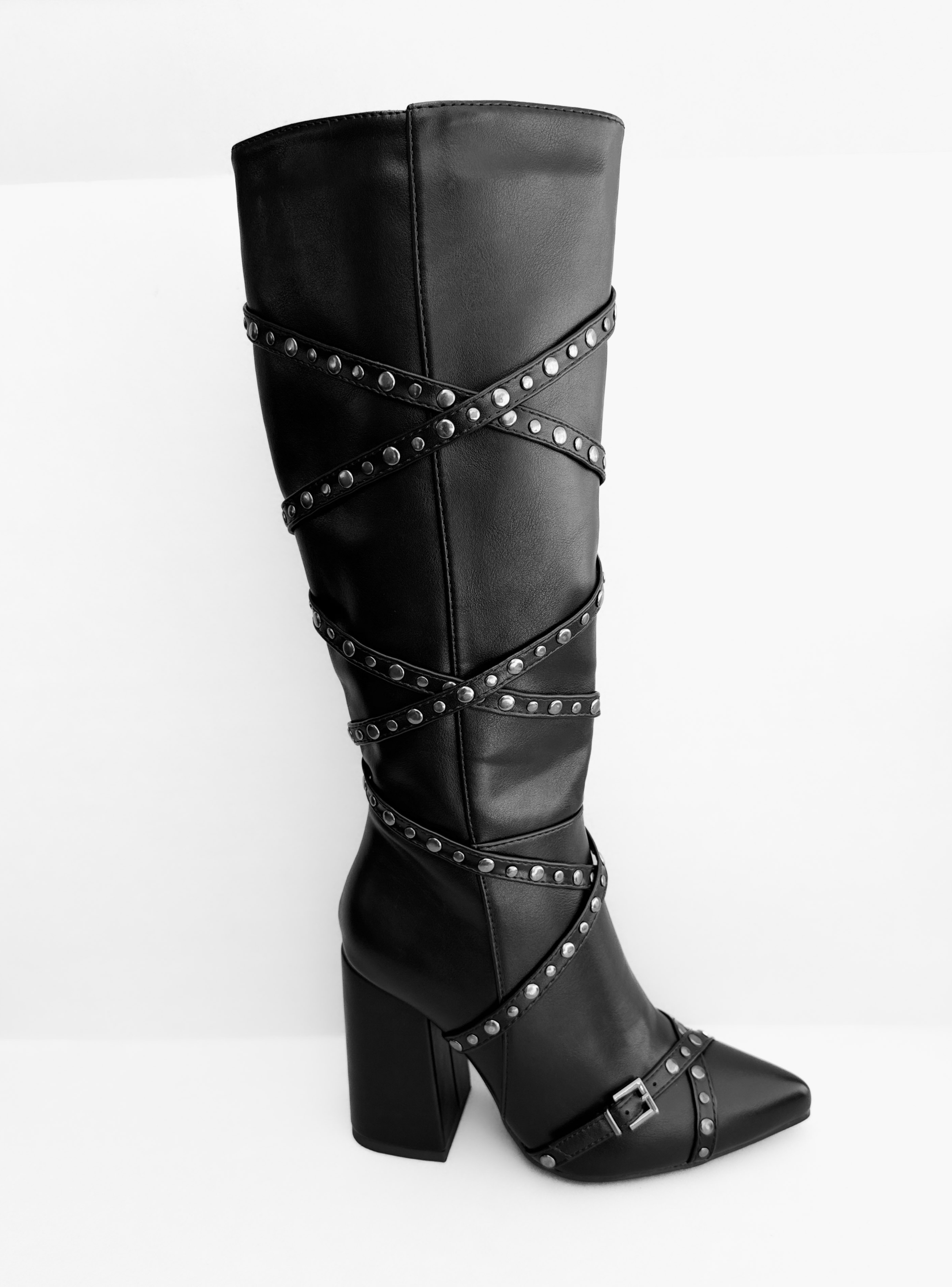 BOTA MUJER AISHA NEGRO BELLA MODA-0