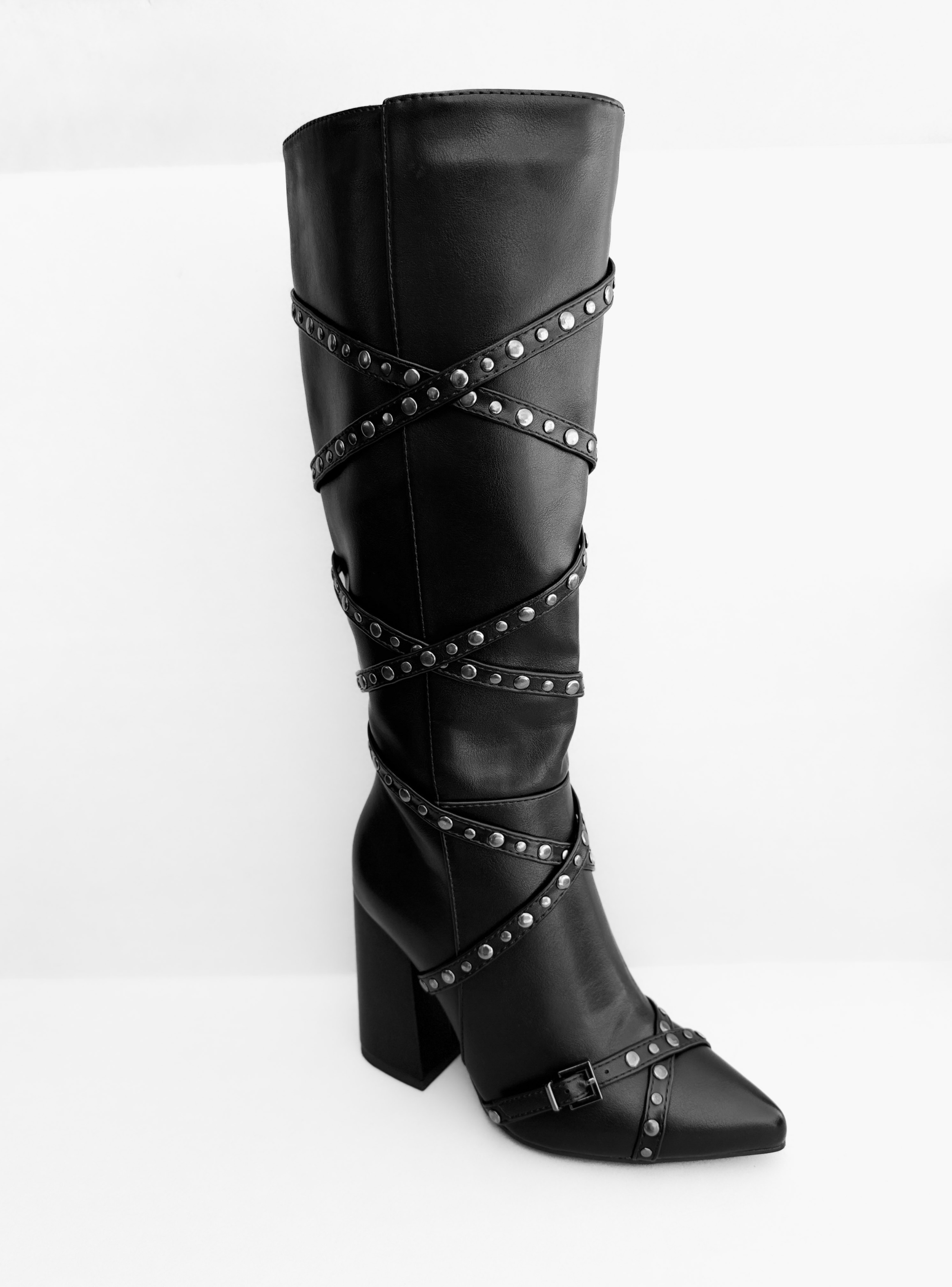 BOTA MUJER AISHA NEGRO BELLA MODA-2