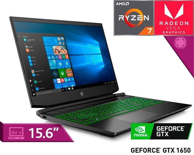 NOTEBOOK PAVILION GAMING 15-RYZEN 7/GTX 1650 Ti /16GB RAM-500GB SSD + 1TB HDD (REACONDICIONADO)-2