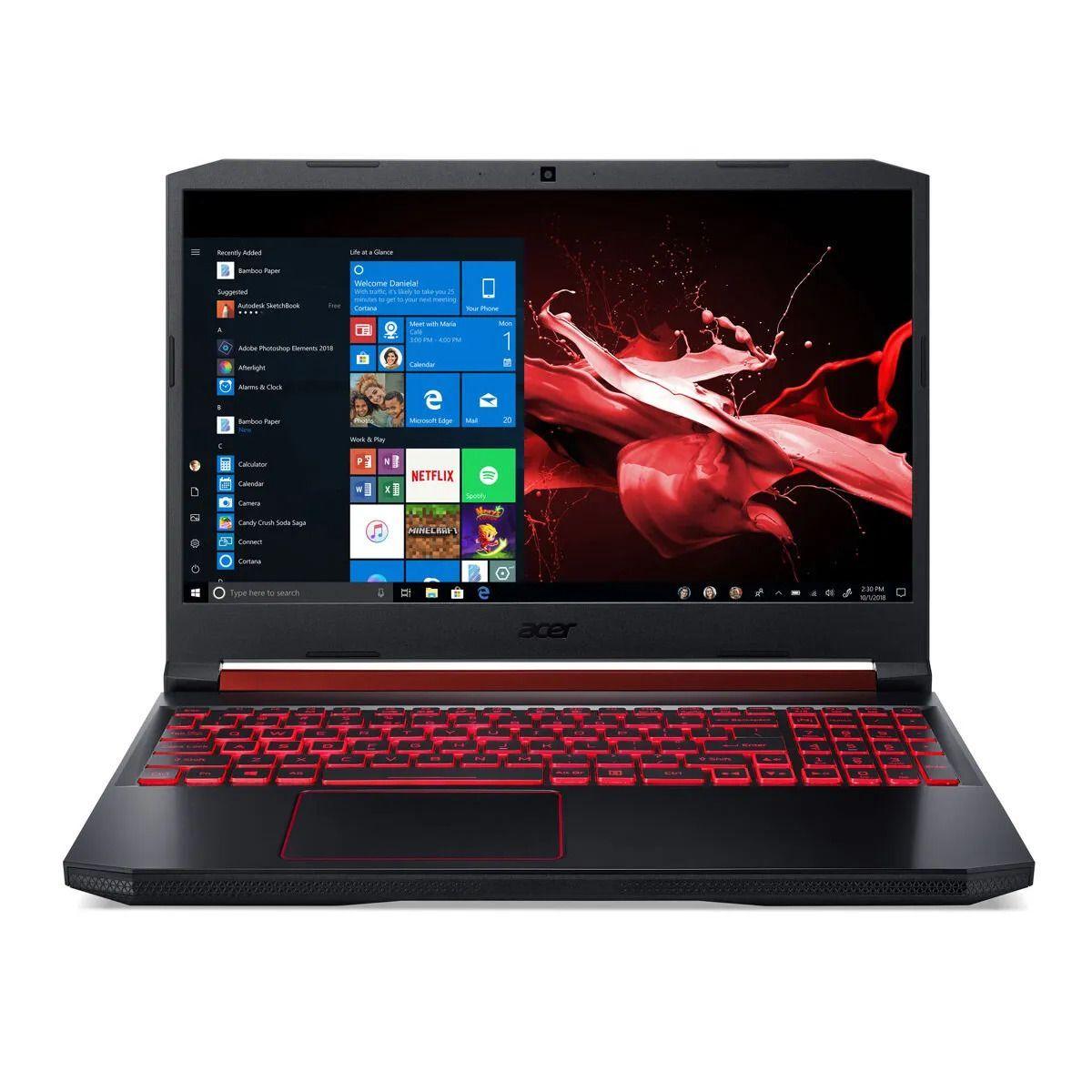 NOTEBOOK ACER NITRO 5 AMD RYZEN 5 NVIDIA GEFORCE GTX1650 16GB RAM 128GB SSD 1TB HDD REACONDICIONADO