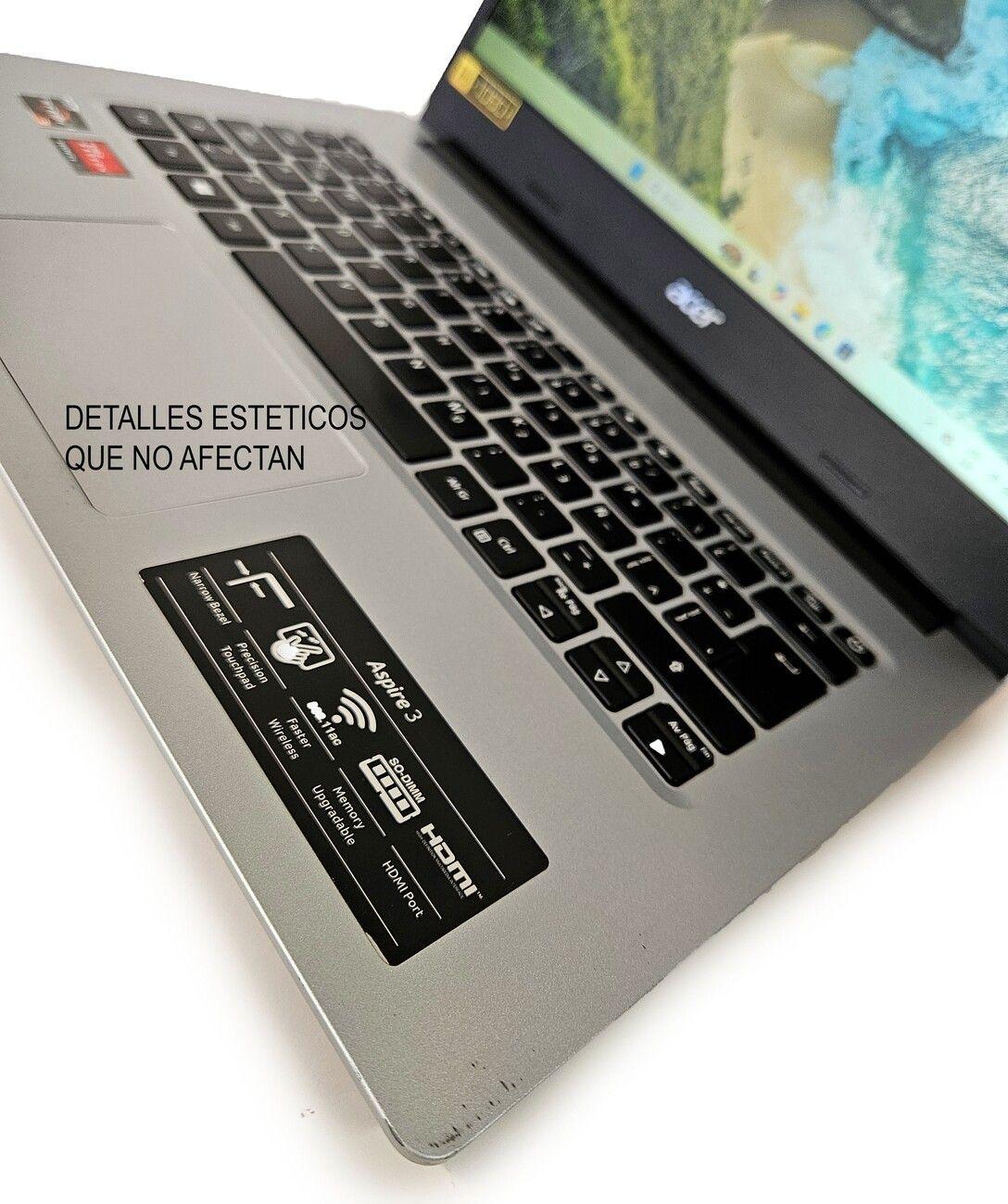 NOTEBOOK ACER ASPIRE 3 A314 AMD RYZEN 3-8GB RAM/250GB SSD (REACONDICIONADO)-3