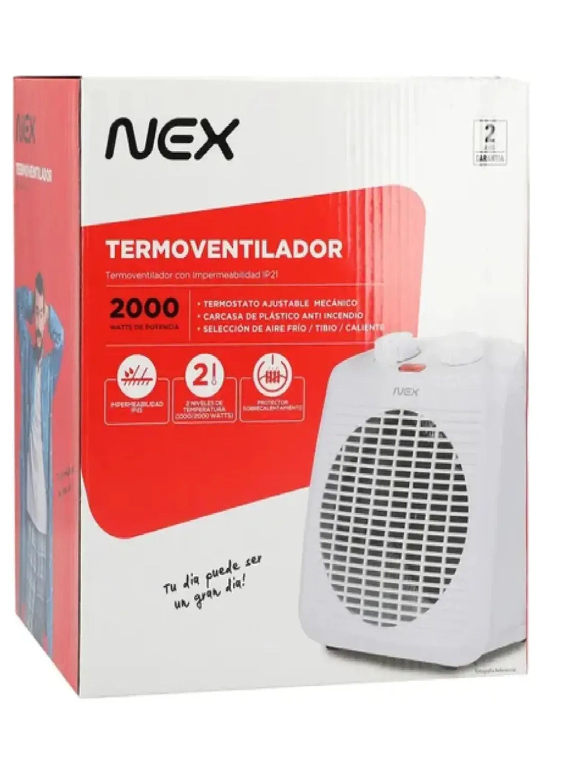 Calientacama 2 Plazas 60w Blanco termoventilador 2000wnex-3