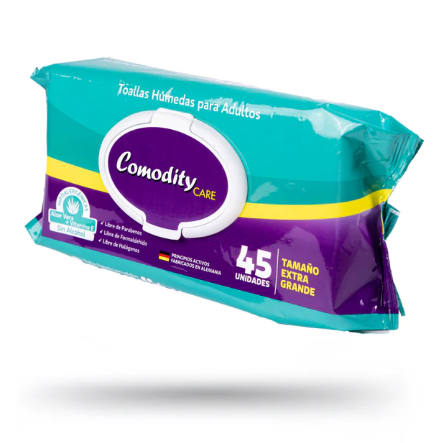 Toallitas Humedas Adulto Comodity X45 Tamaño Extra Grande-0