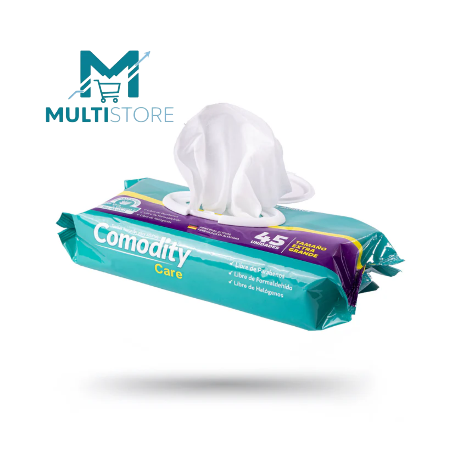 Toallitas Humedas Adulto Comodity X45 Tamaño Extra Grande-1