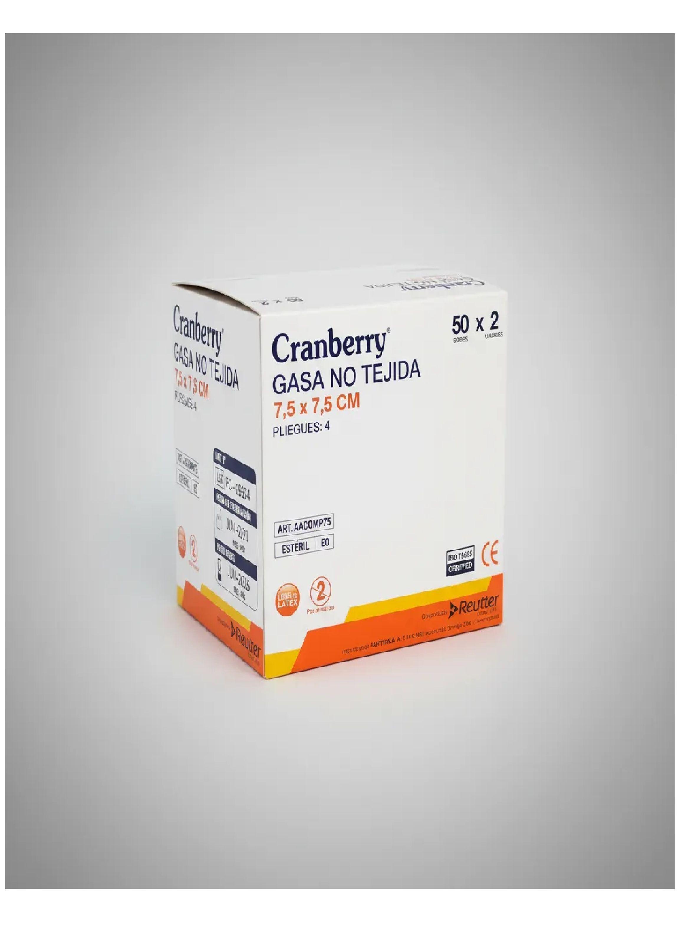 Gasa Esteril No Tejida Tama o 75x75mm Caja De 50 Sobres-2