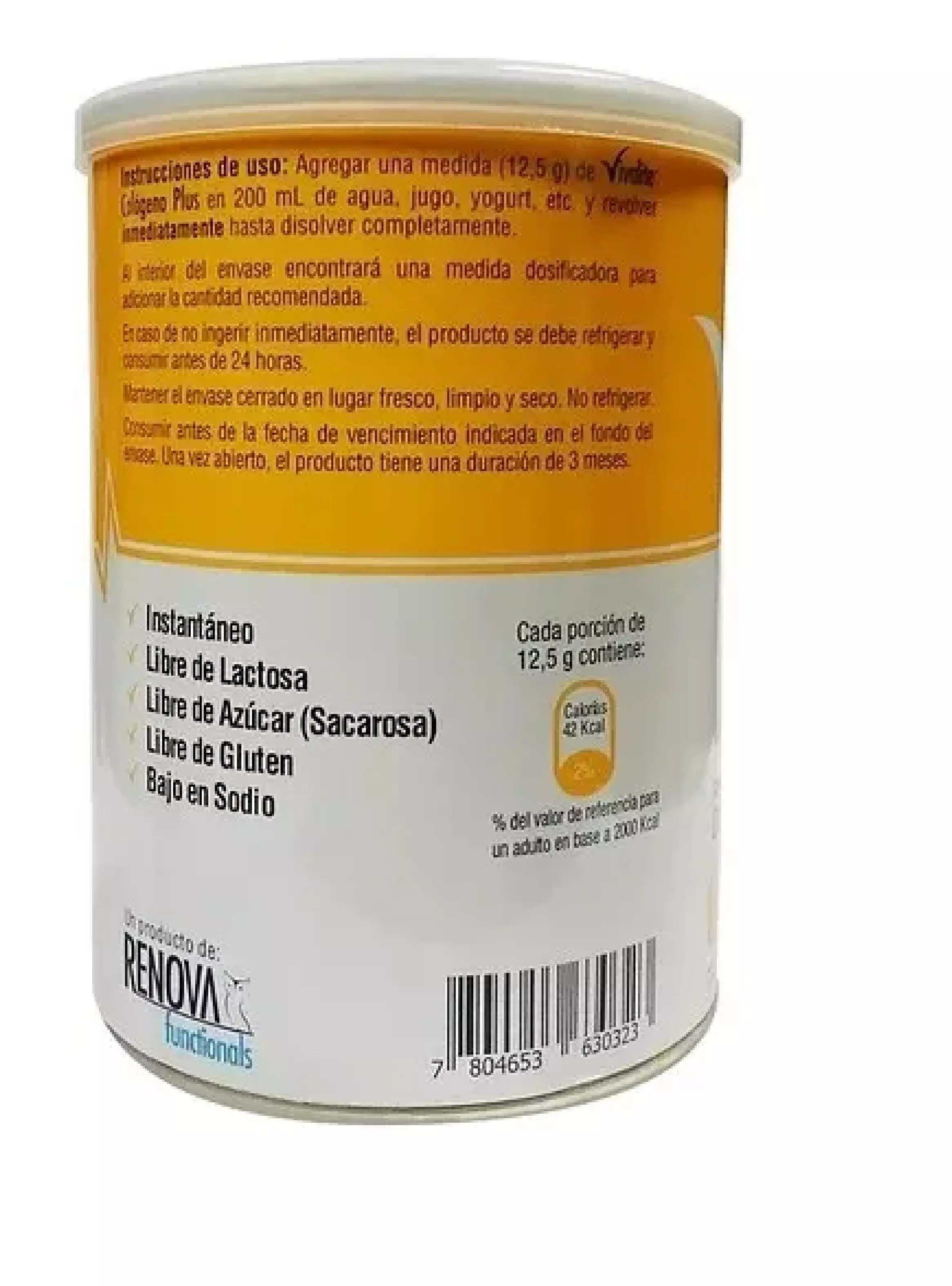 Colageno Con Magnesio Zinc Y Vitamina C Tarro 405g Vivalite-6