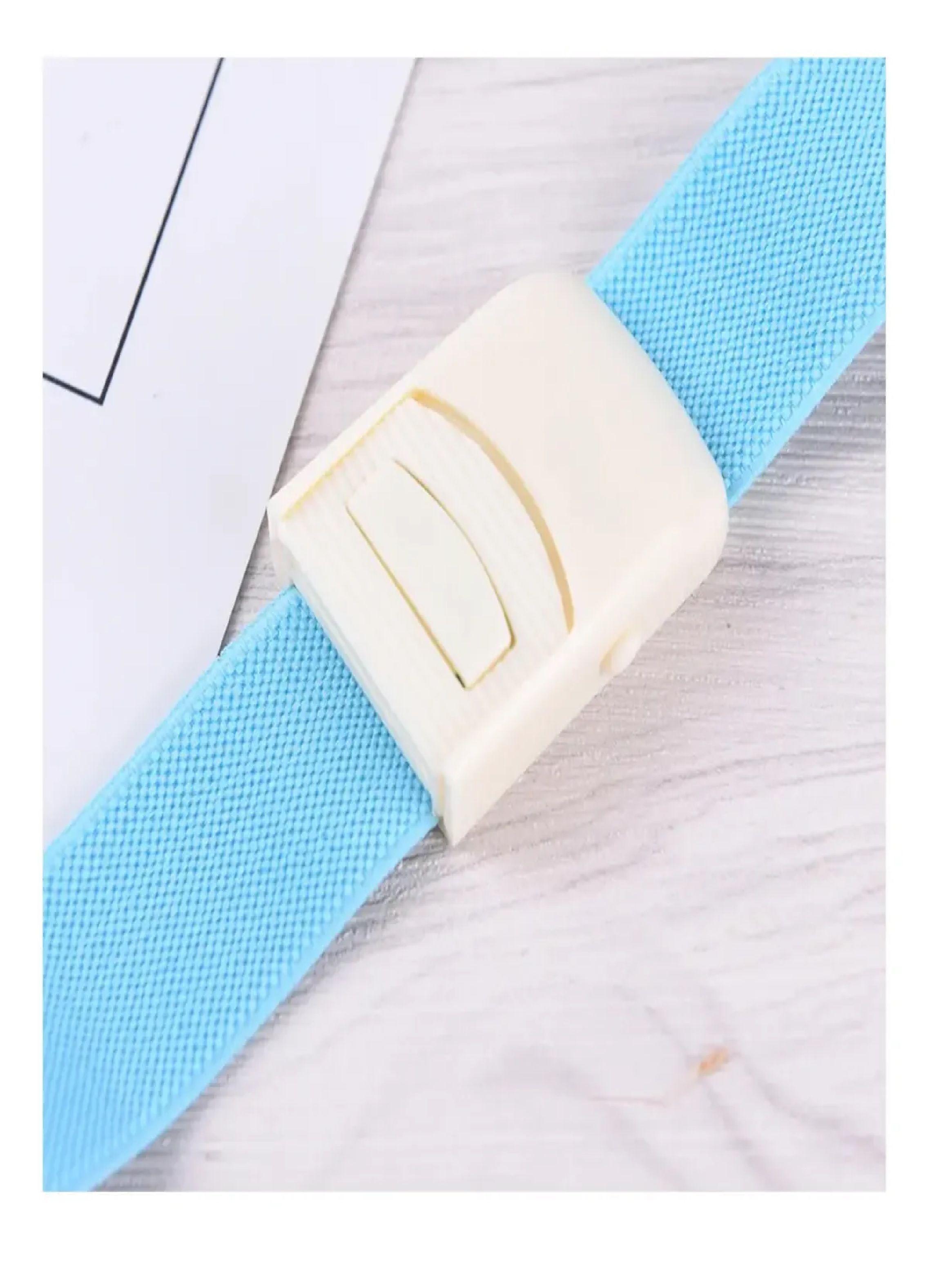 Torniquete Ligadura Elastico Hebilla Medicas Celeste 12 Unid-1