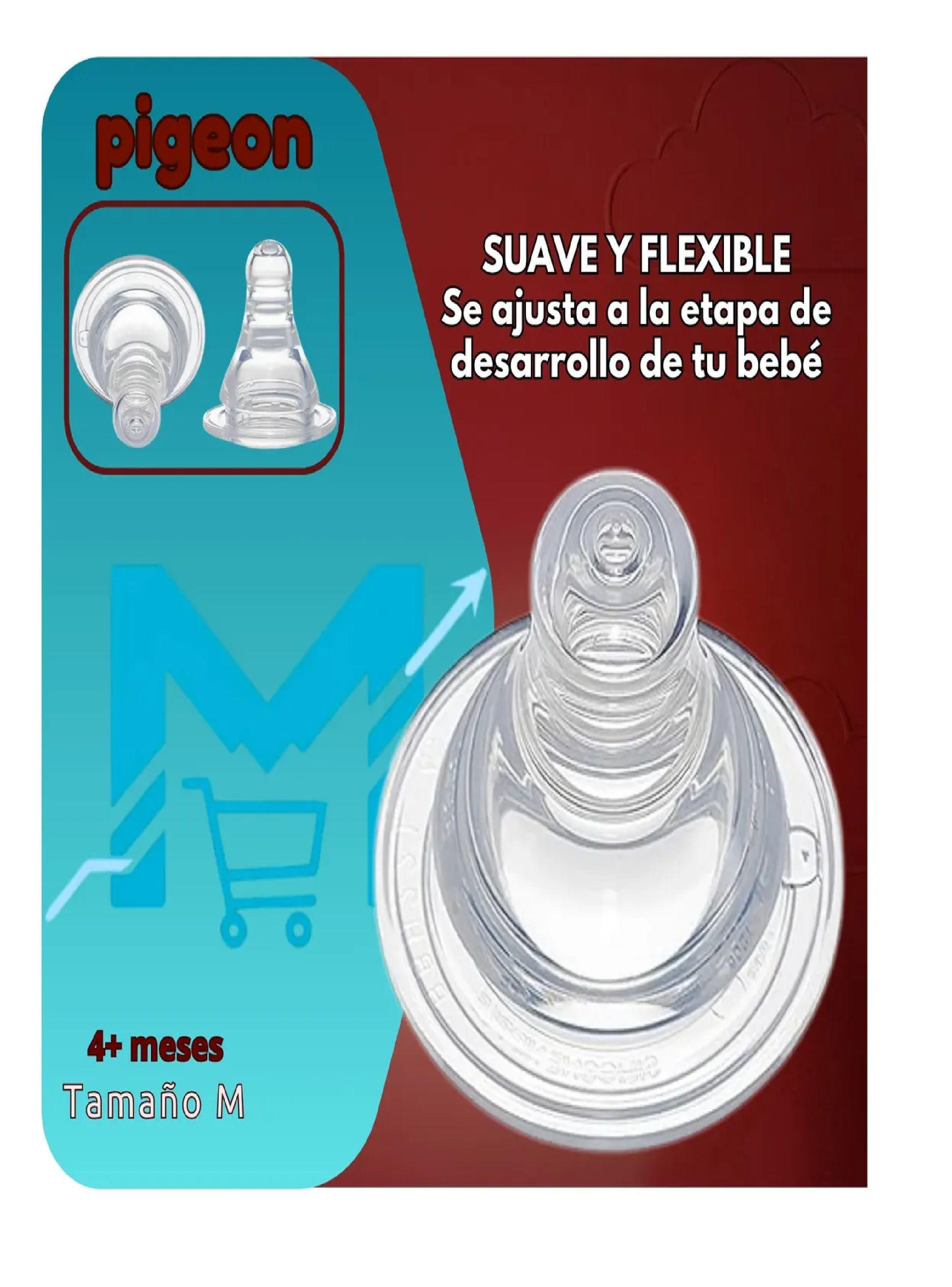 Tetina Pigeon Boca Estandar Talla M Silicona Anticolico-5