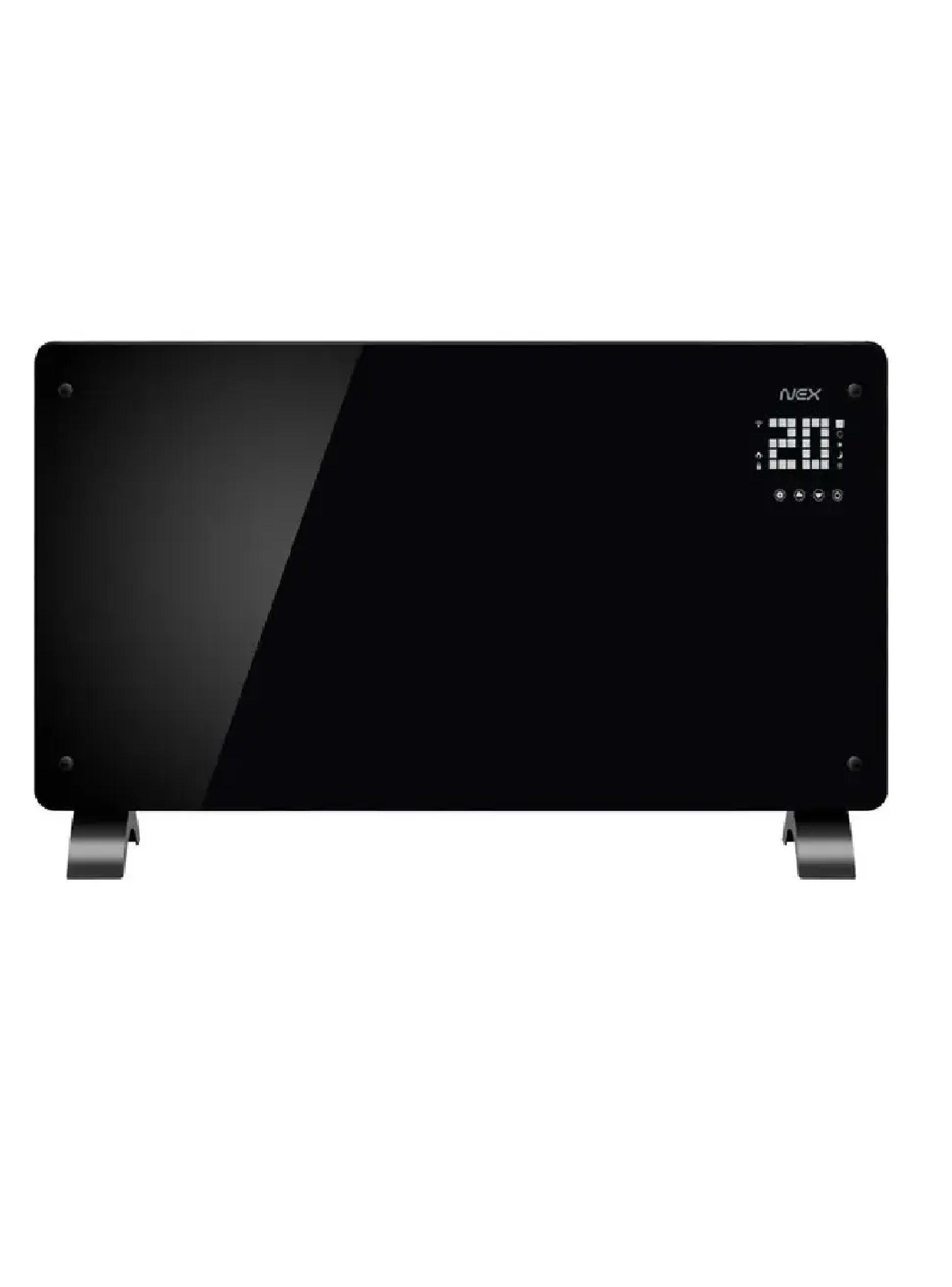 Convector Panel El ctrico Nex 1800w Vidrio Templado Negro-0