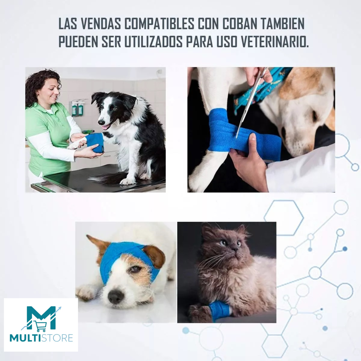 Pack X 6 Venda Coban Cinta Para Vendaje Deportes 10cmx4,5m.-5