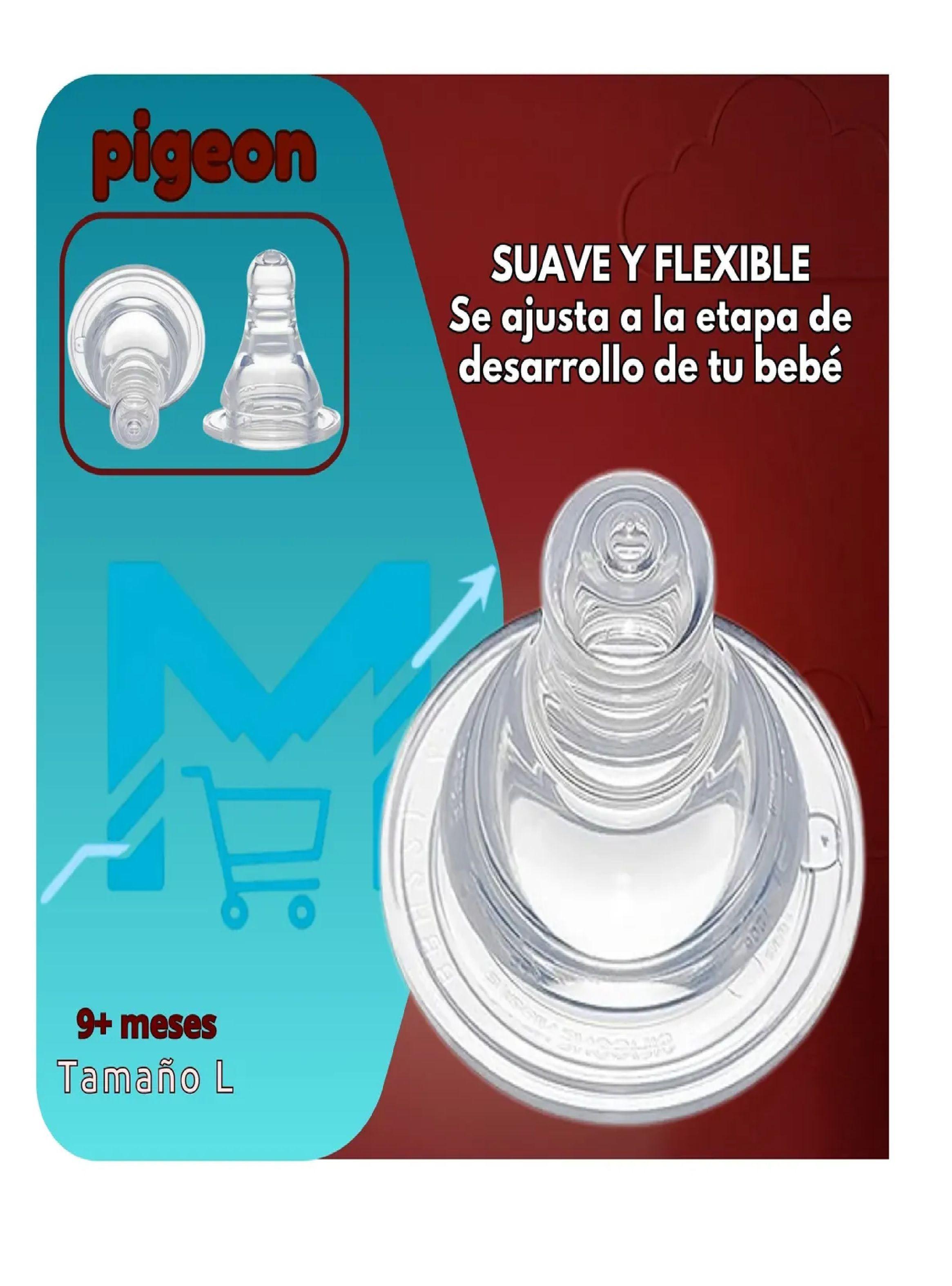 Tetina Pigeon Boca Estandar Talla L Silicona Anticolico-5