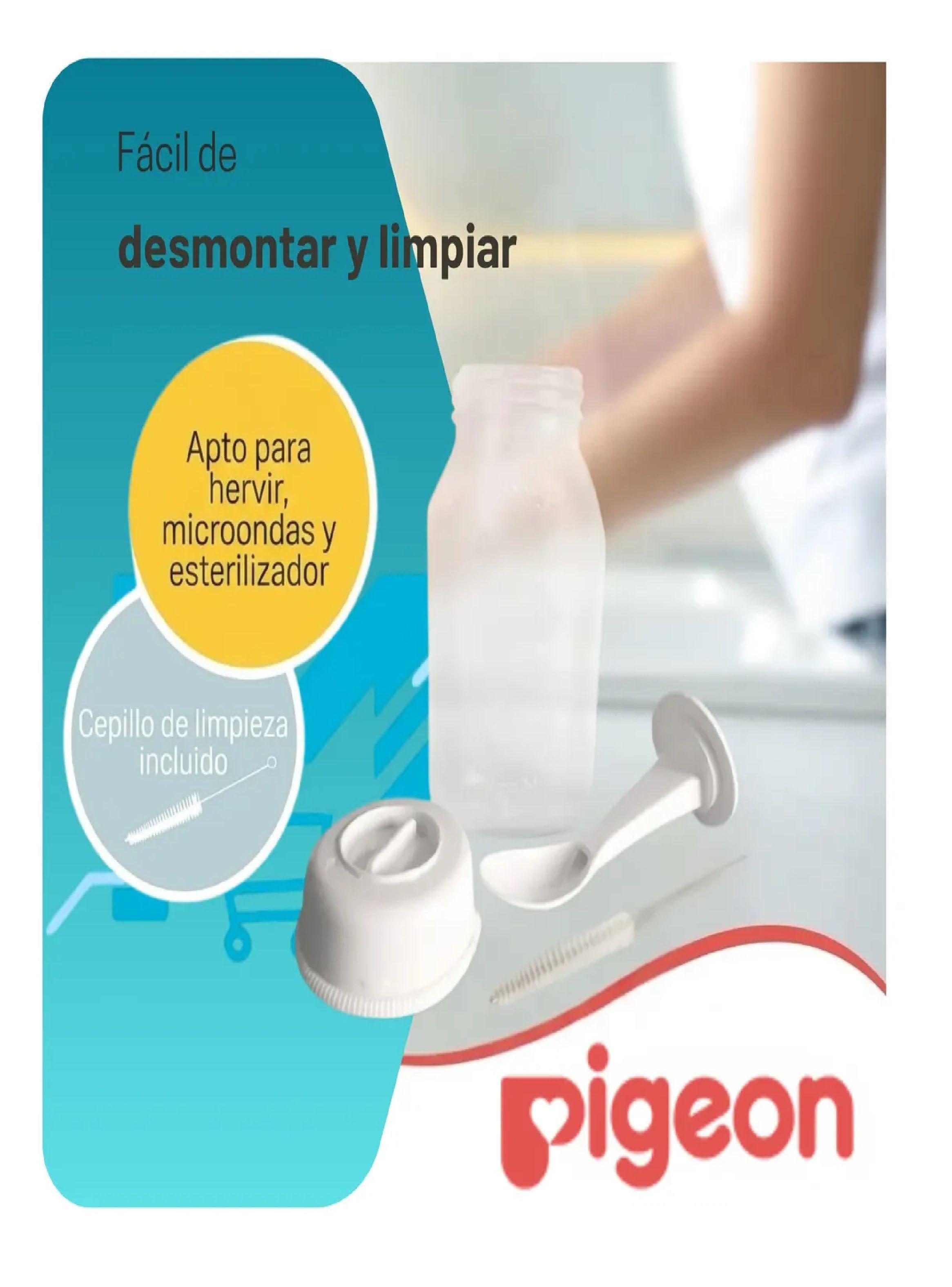Mamadera Biberon Con Cuchara Pigeon Transicion Comida 240ml-2