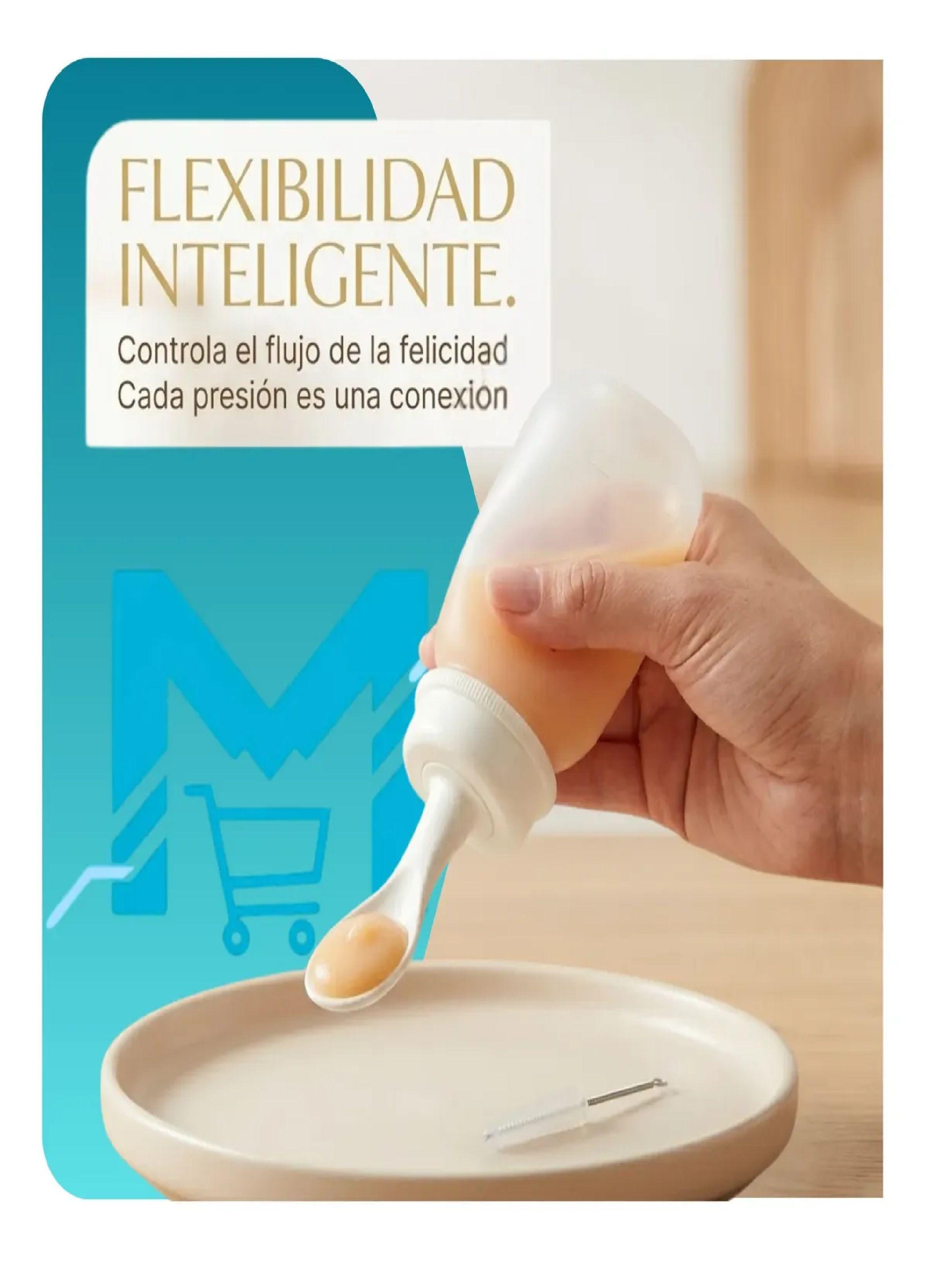 Mamadera Biberon Con Cuchara Pigeon Transicion Comida 240ml-6