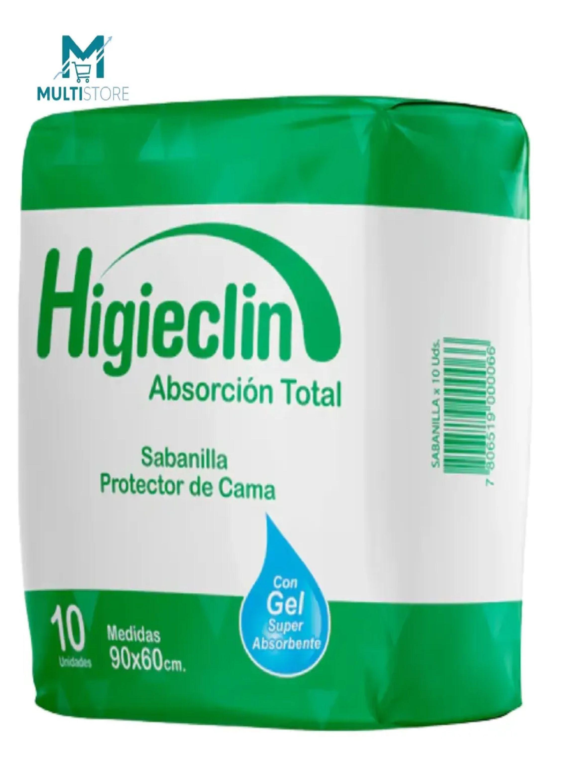 Sabanilla Protectora Higieclin 90x60 Cm X10 Unid Cubre Cama-5