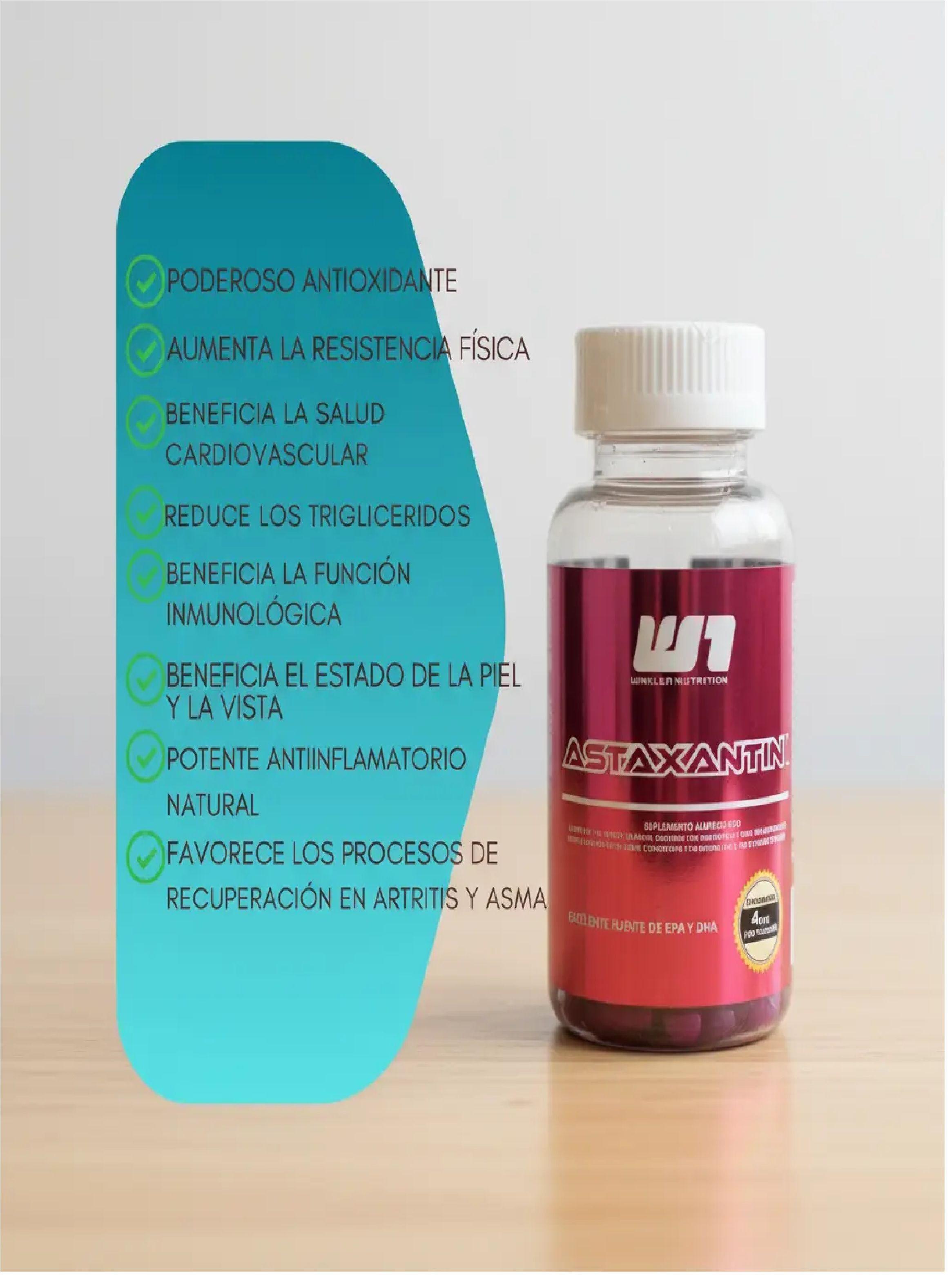 Astaxantina 90 Cap W1 Potente Antioxidante Piel Y Ojos-4