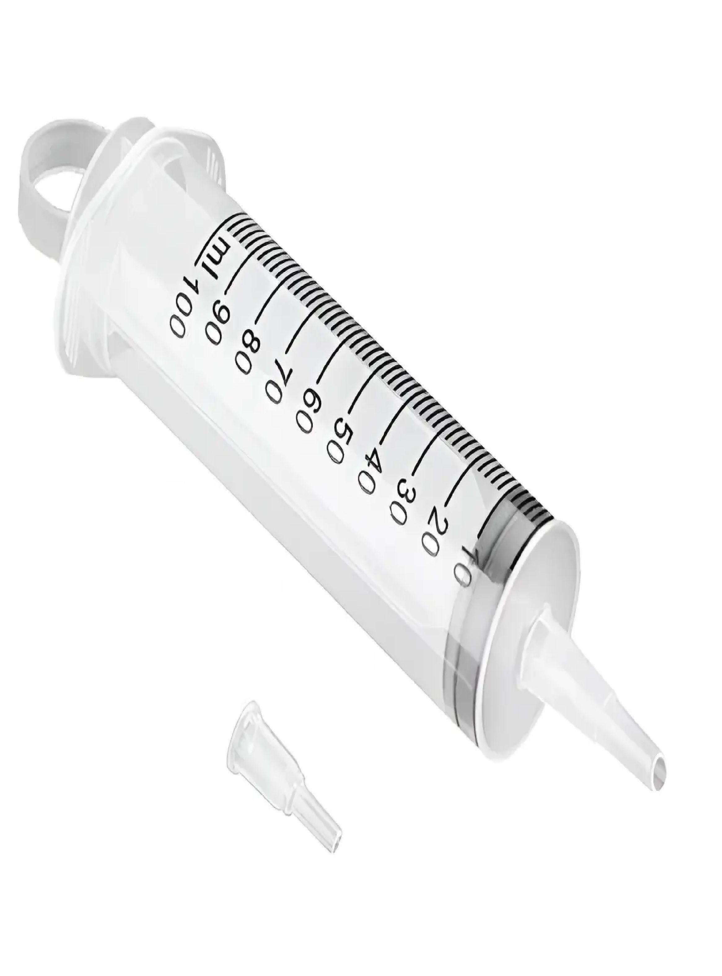 Jeringa De Plastico Alimentacion 100ml Alimentadora-0