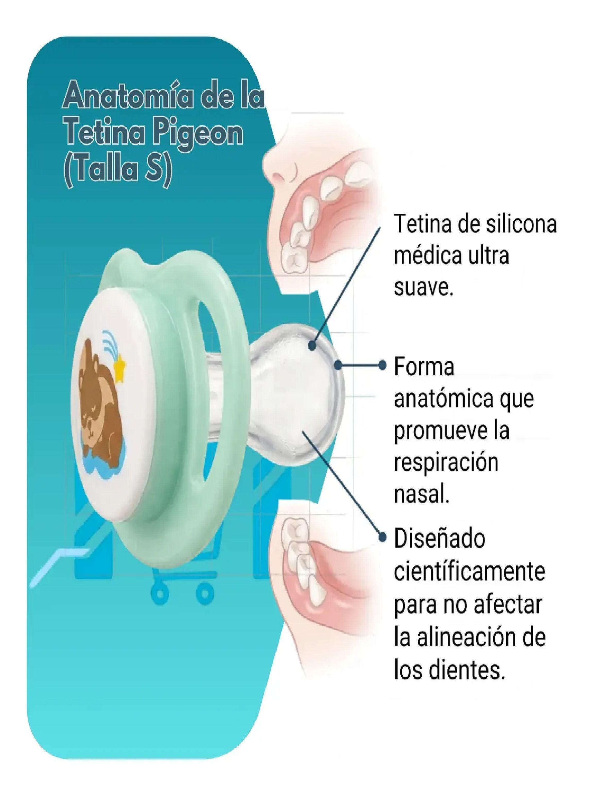 Chupete Mini Light 2 Pcs Odontologico Pigeon Libre Bpa Pink Verde-2