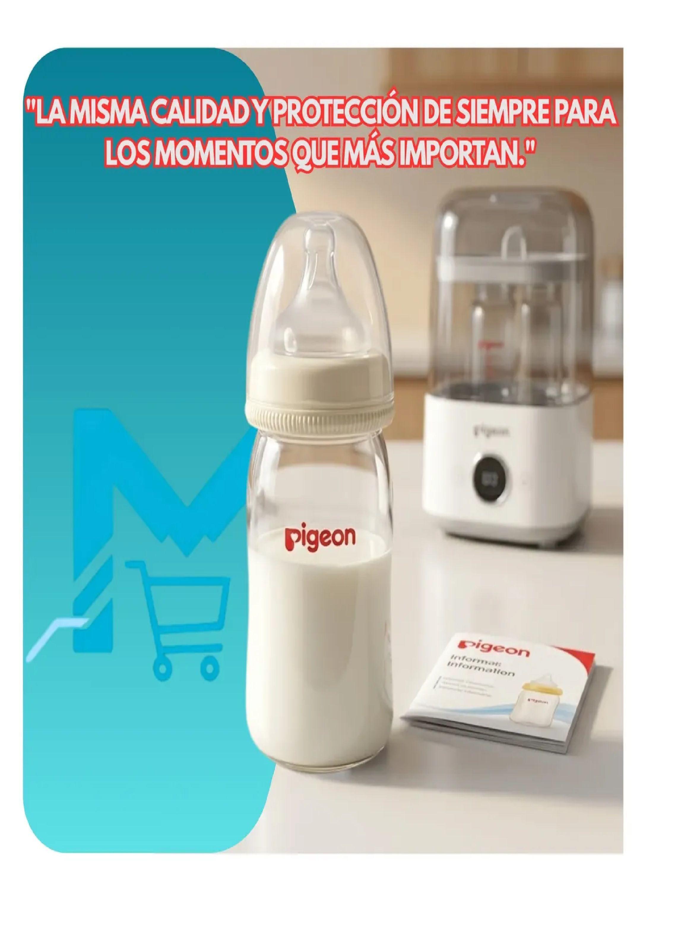 Repuestos Mamadera biberon Pigeon Tapa Y Rosca Boca Estandar-3