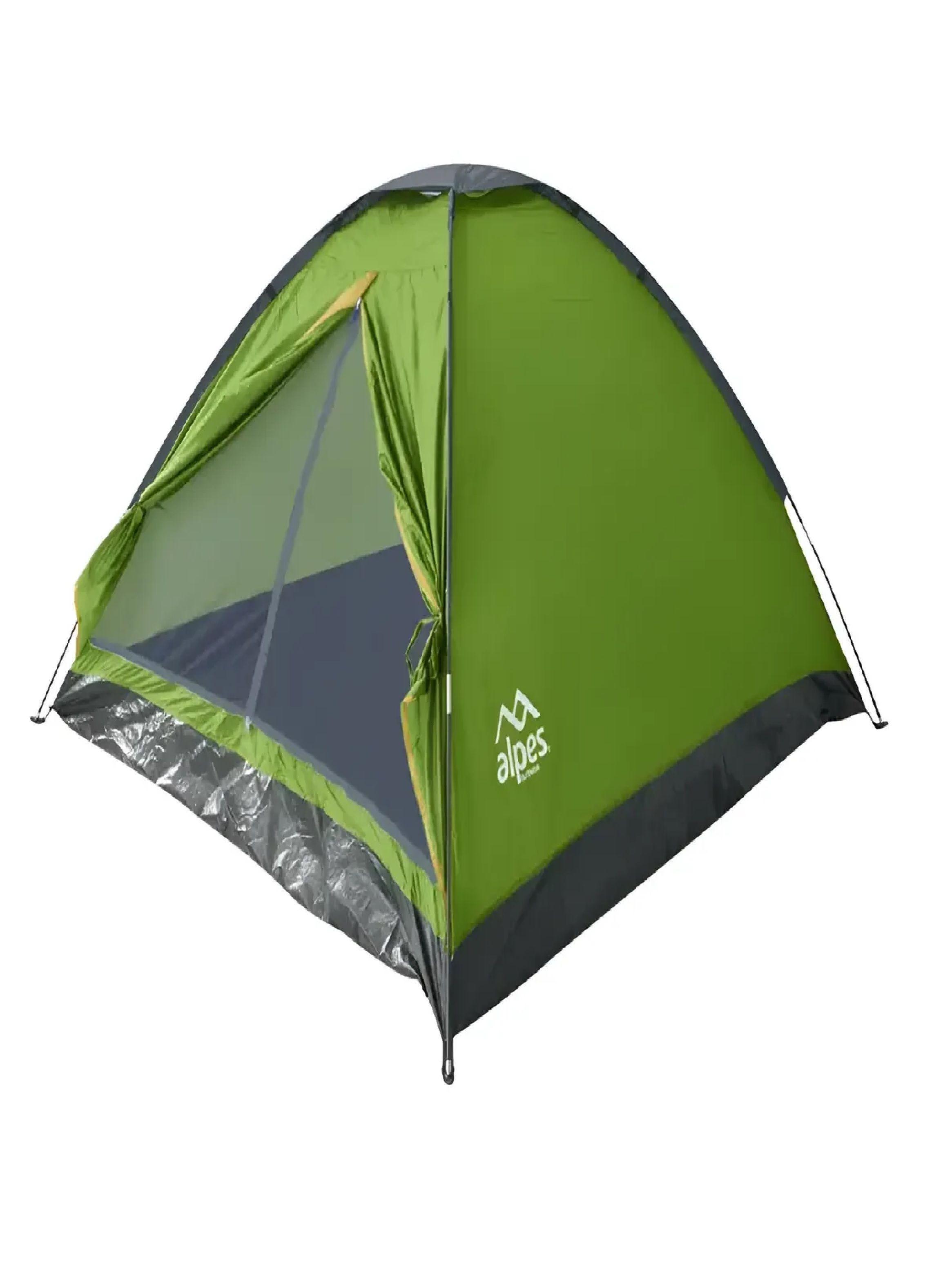 Carpa Alpes Galapagos 4 Personas Verde Camping Familiar-0
