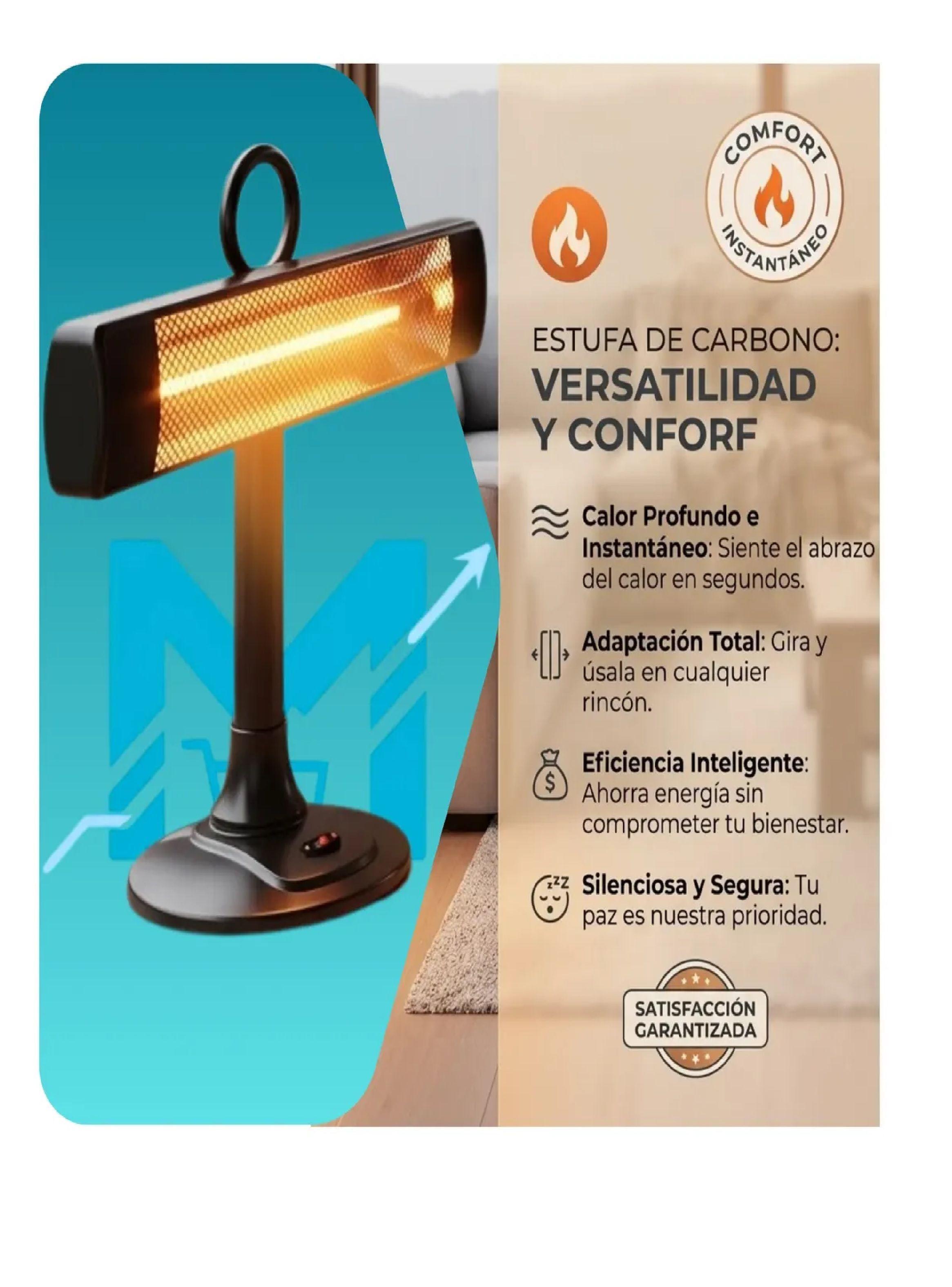 Estufa Fibra De Carbono Nex Crcarbvh 900w Vertical Horizonta-2