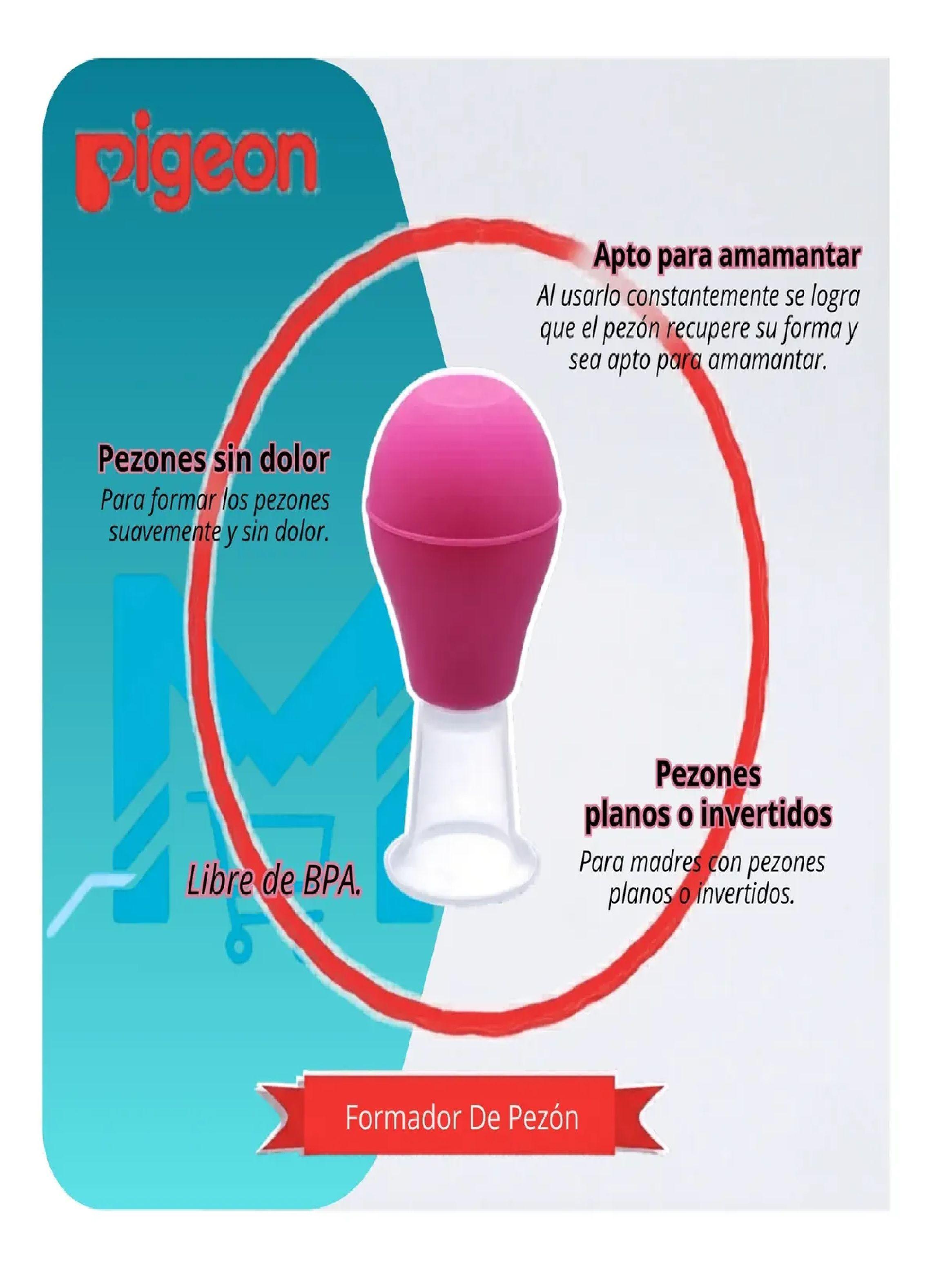 Formador De Pezon Con Estuche Pigeon Rosa Libre Bpa bps-5
