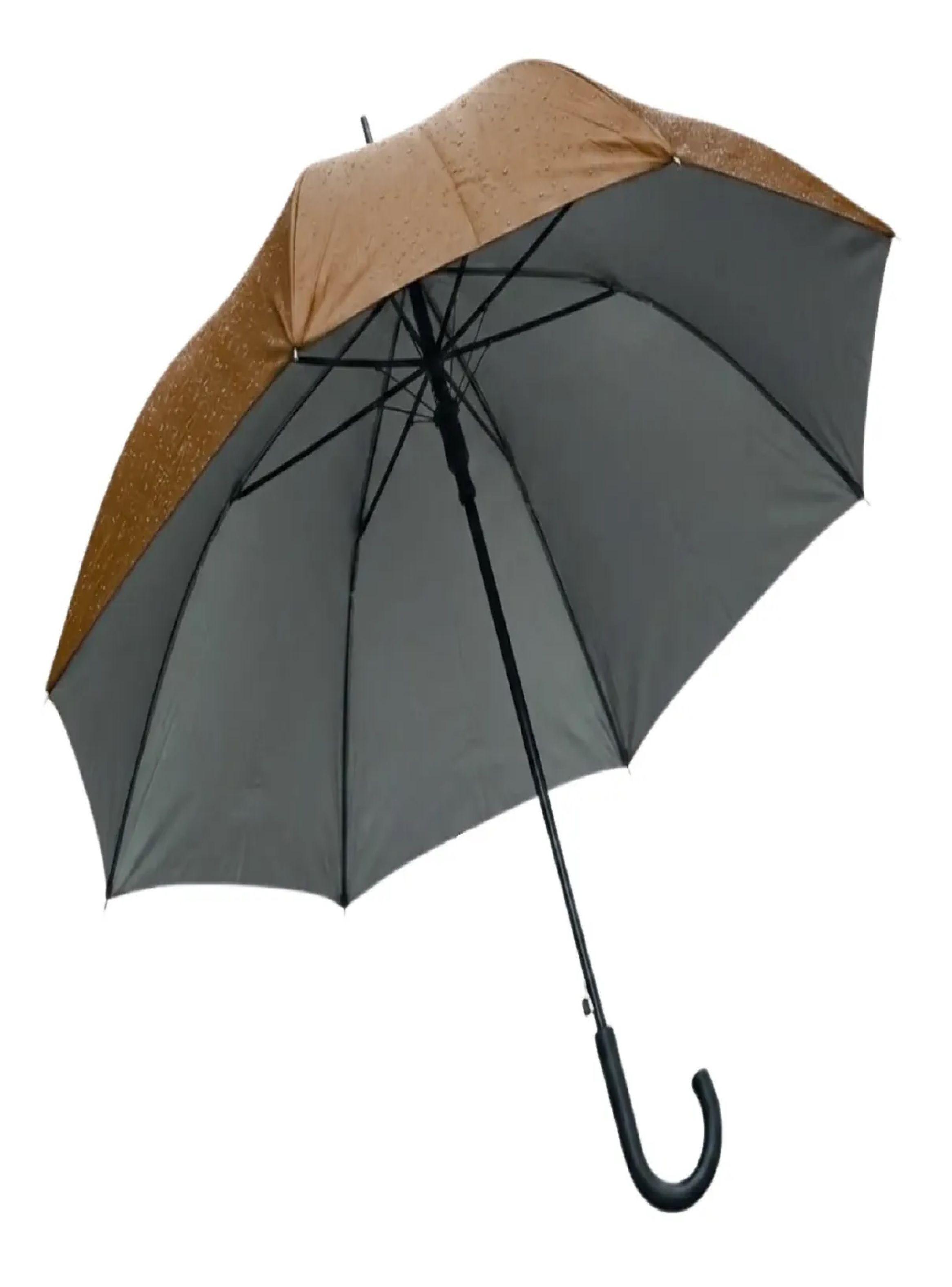 Paraguas Ejecutivo Automatico 100cm Proteccion Uv Reforzado Marron-0