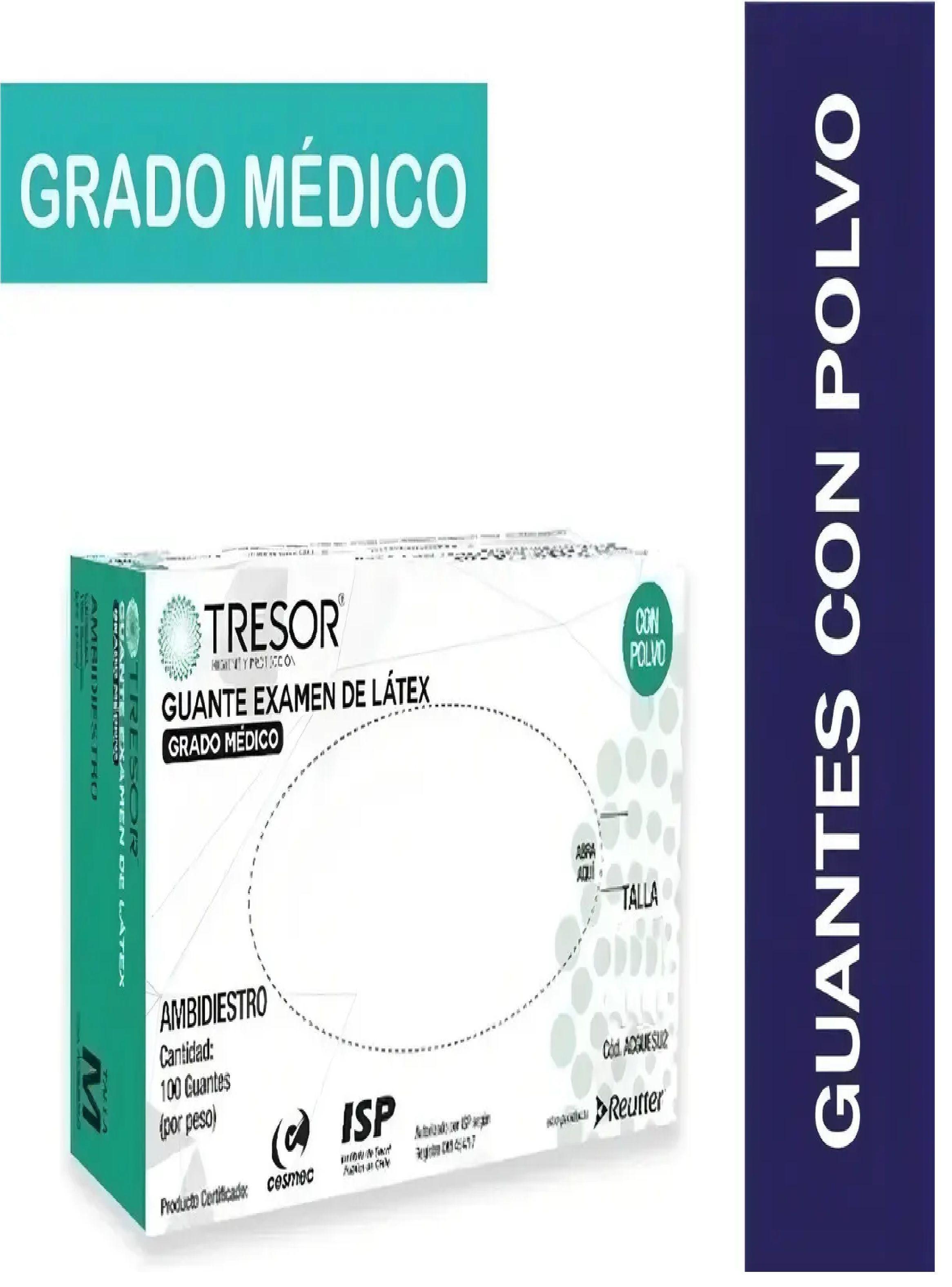 Guantes Latex Blanco Tresor Talla M Pack X 500 Unidades-4