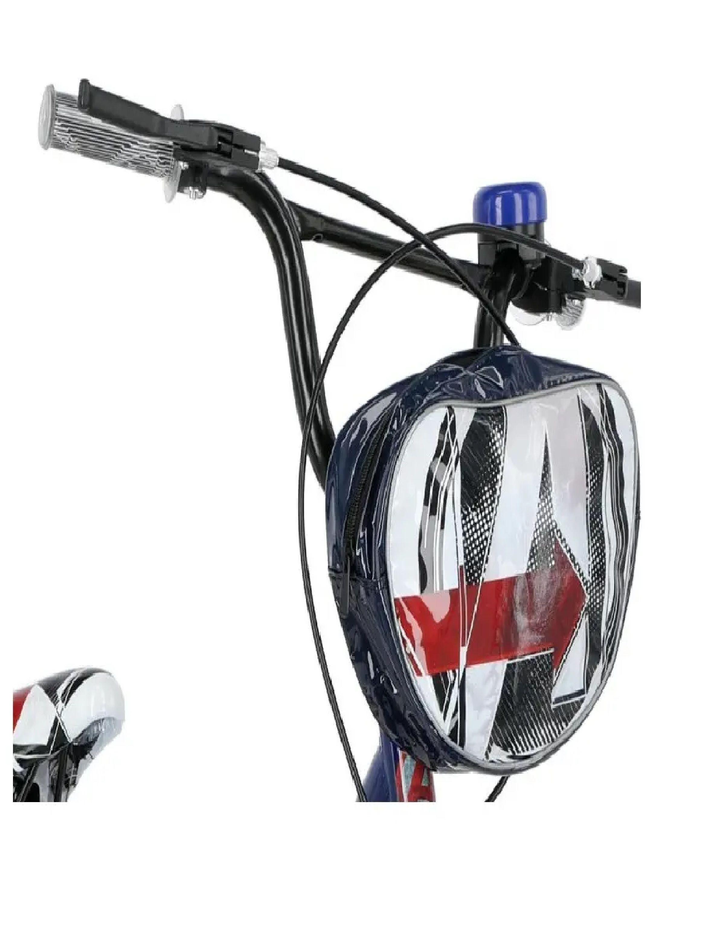 Bicicleta Lahsen Infantil Avengers Aro 20 Urbana Azul-3