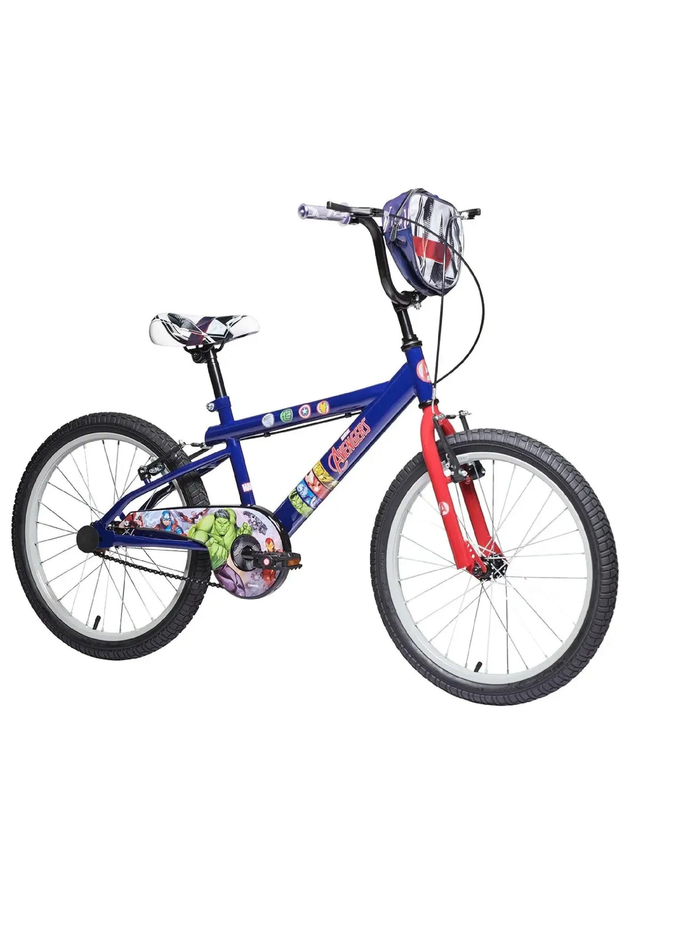 Bicicleta Lahsen Infantil Avengers Aro 20 Urbana Azul-5