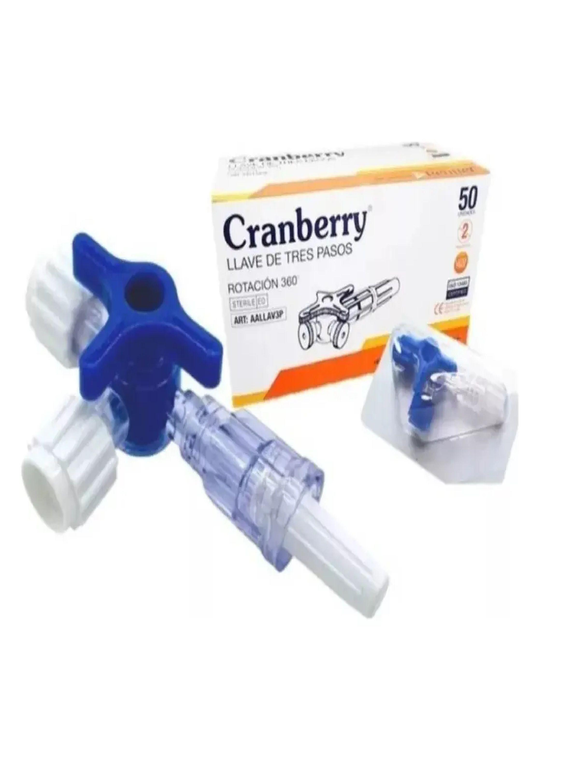 Llave 3 Pasos Rotaci n 360 Est ril Cranberry Caja X50 Unid-4