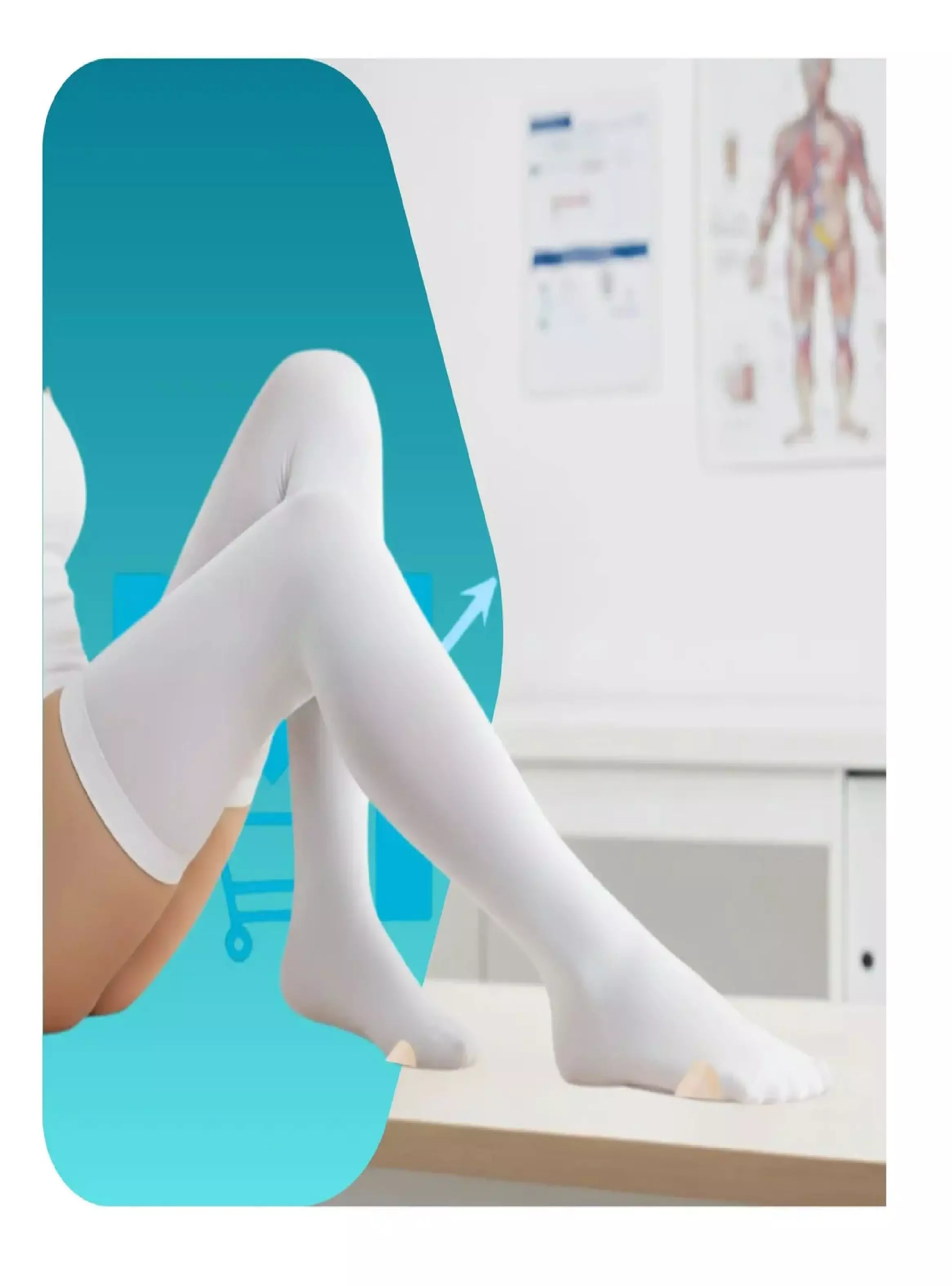 Pack X3 Pares Medias De Compresion Antiembolicas Cranberry-2