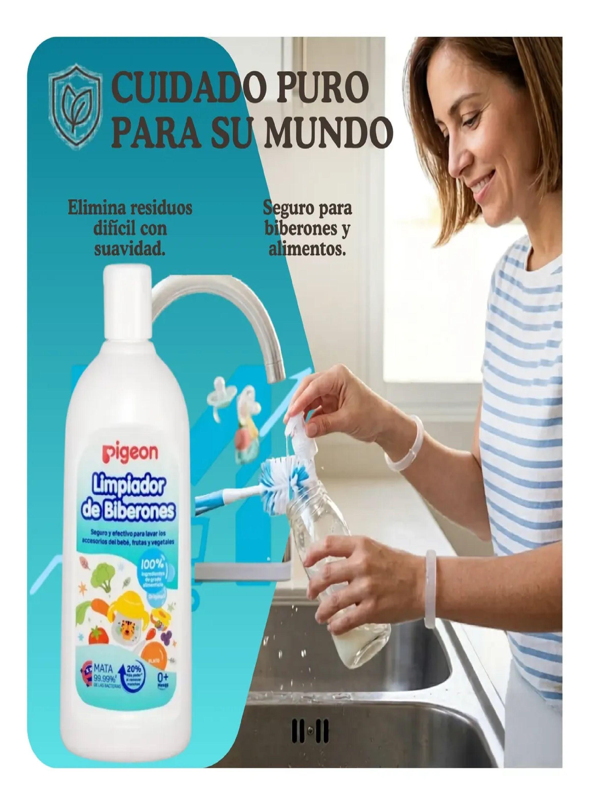 Limpiador De Biberon Mamadera Pigeon 200ml Antibacterial-4