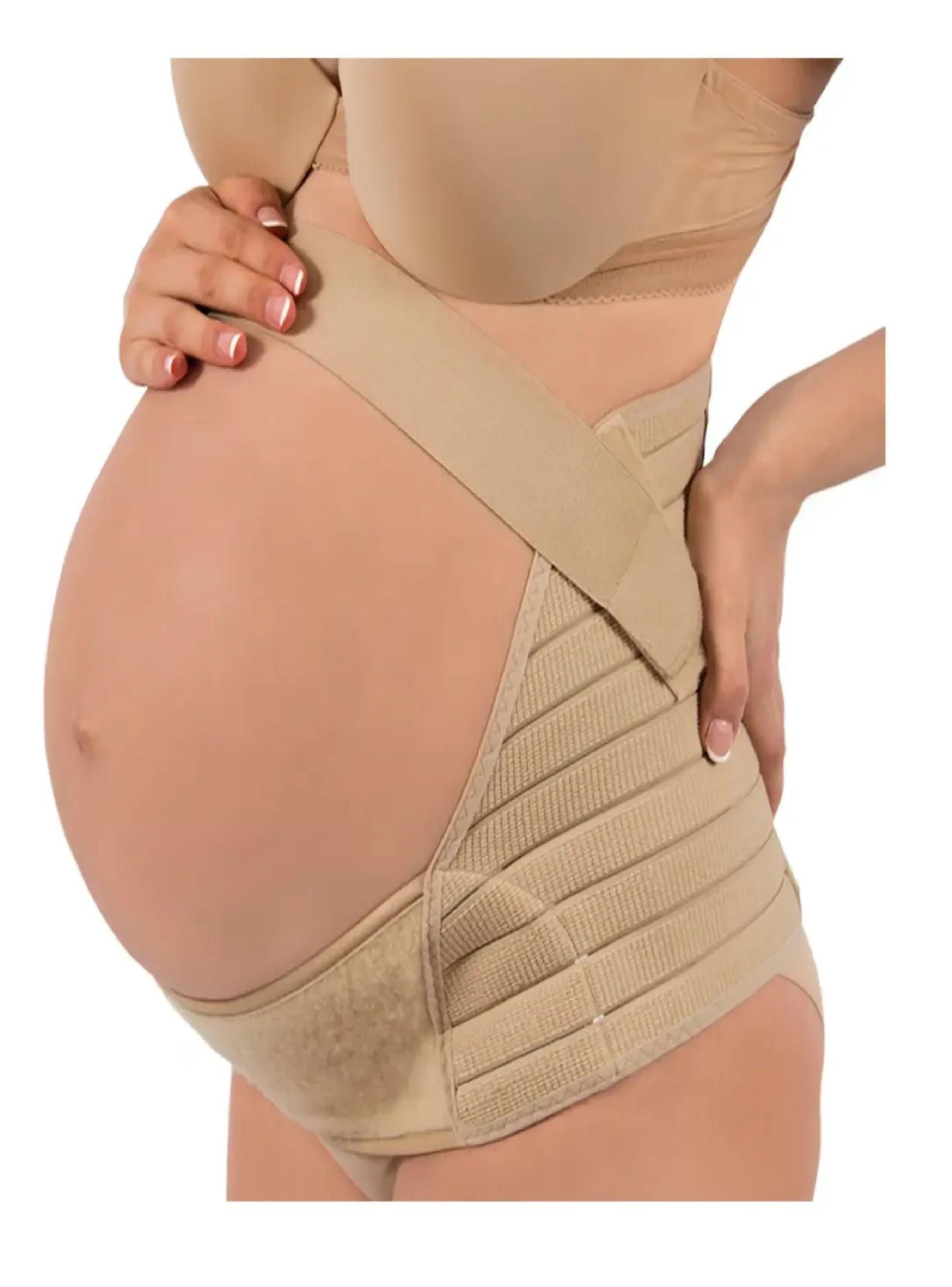 Faja Maternal Soporte Prenatal Embarazada Fajas Beige-3
